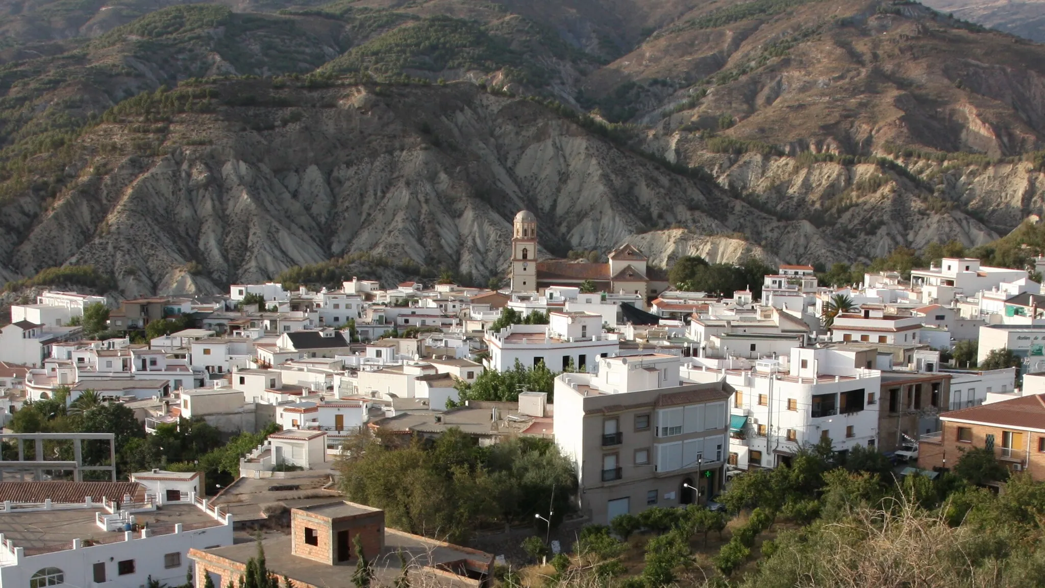 Photo showing: View from the mountain Alcolea to Almeria