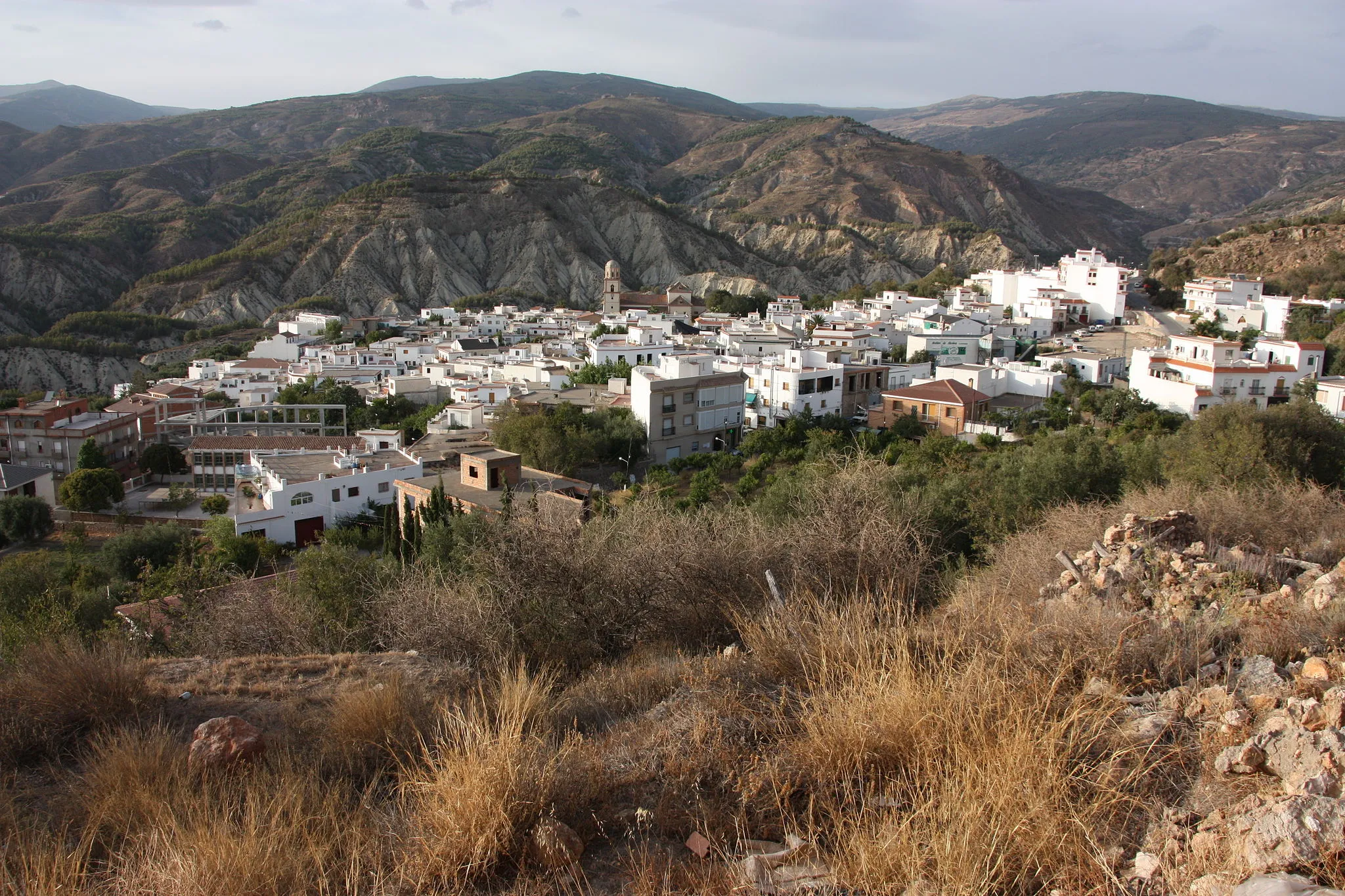 Photo showing: View from the mountain Alcolea to Almeria