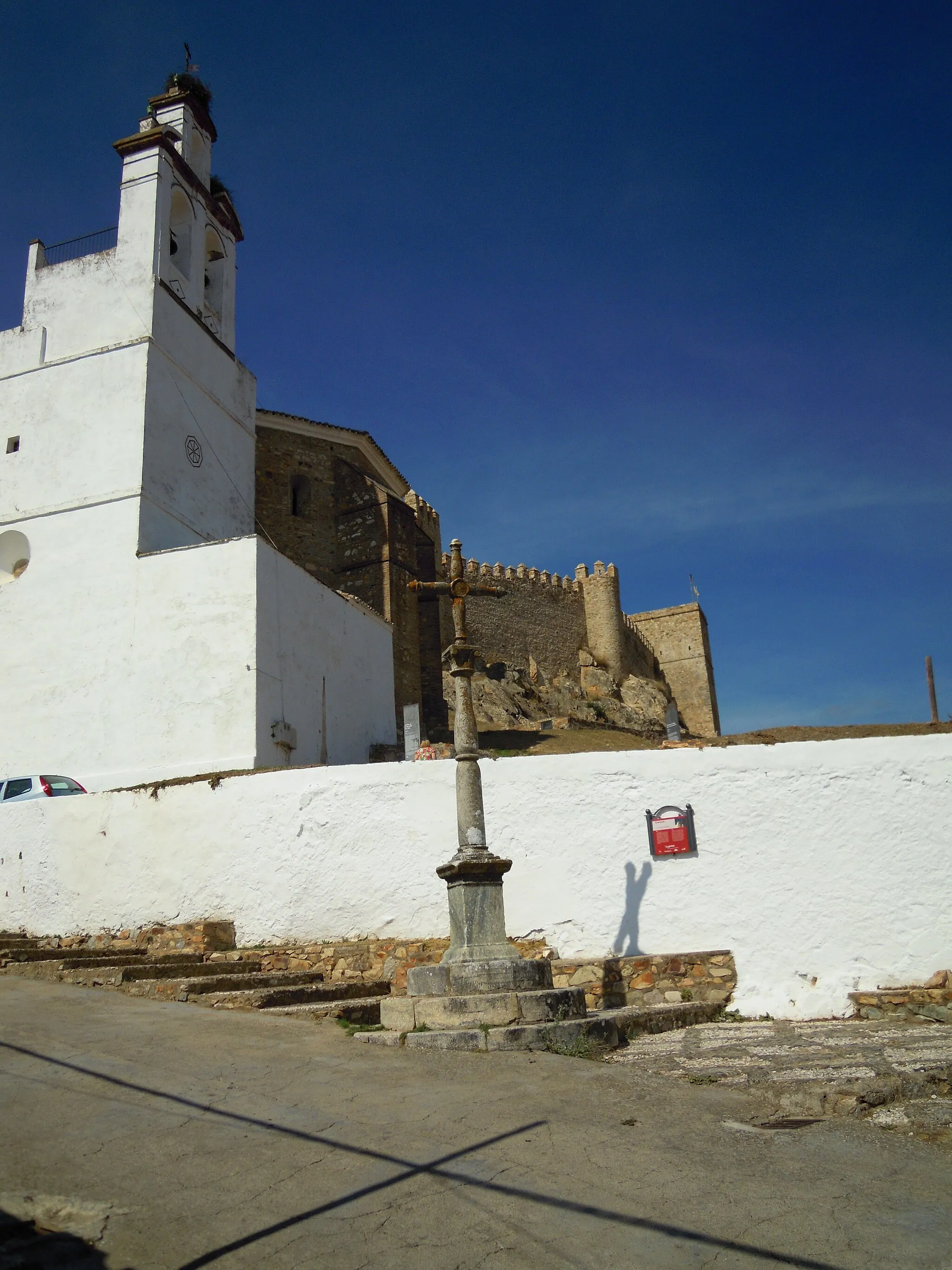Photo showing: The Church de Nuestra Senora de la Asuncion in the village of Santa Olalla del Cala