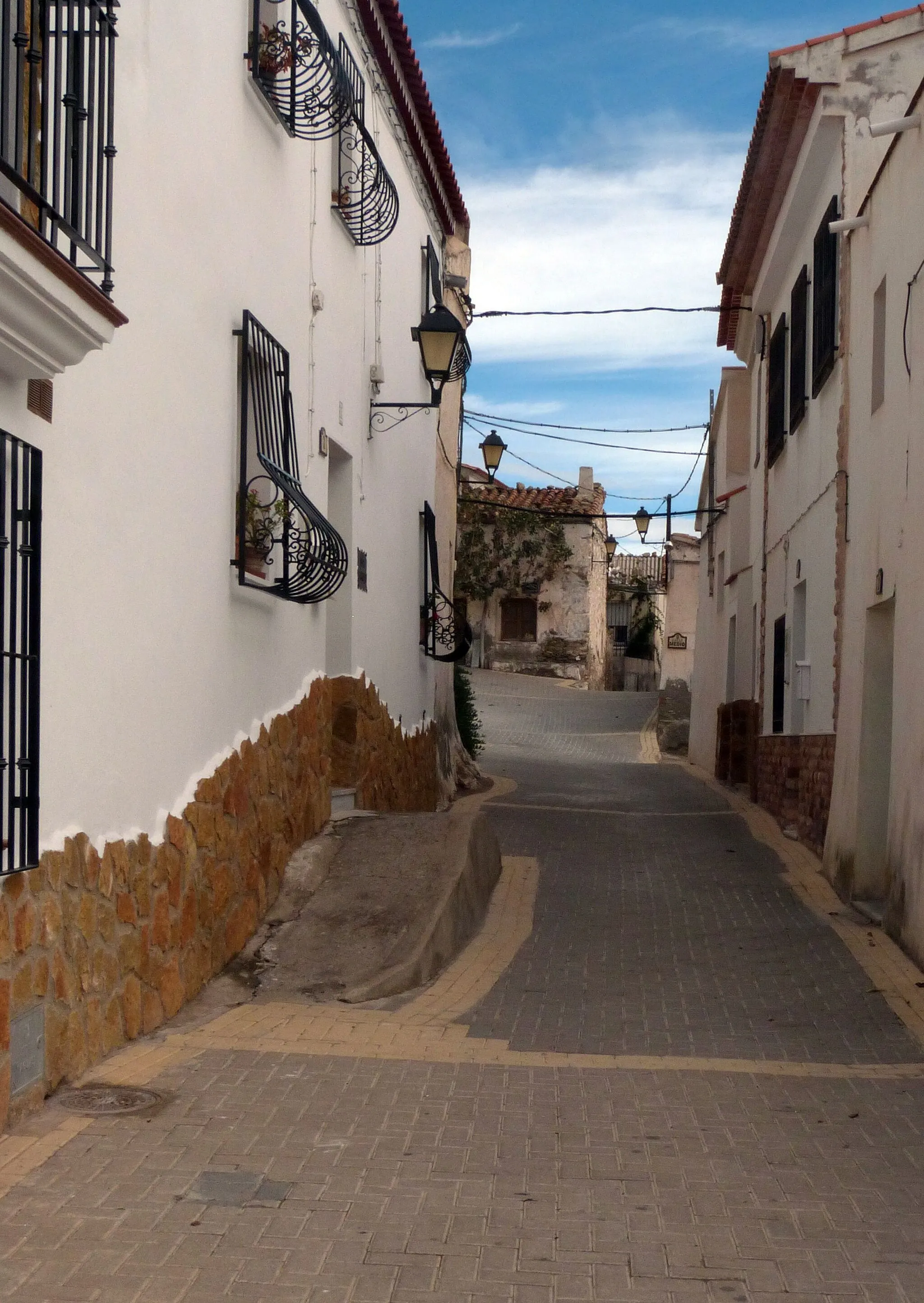 Photo showing: Straße in Uleila del Campo