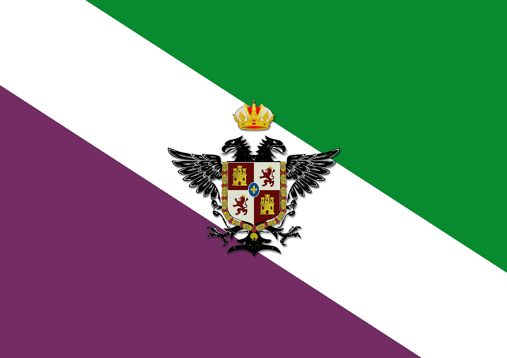 Photo showing: Bandera Oficial de Alhaurín el Grande