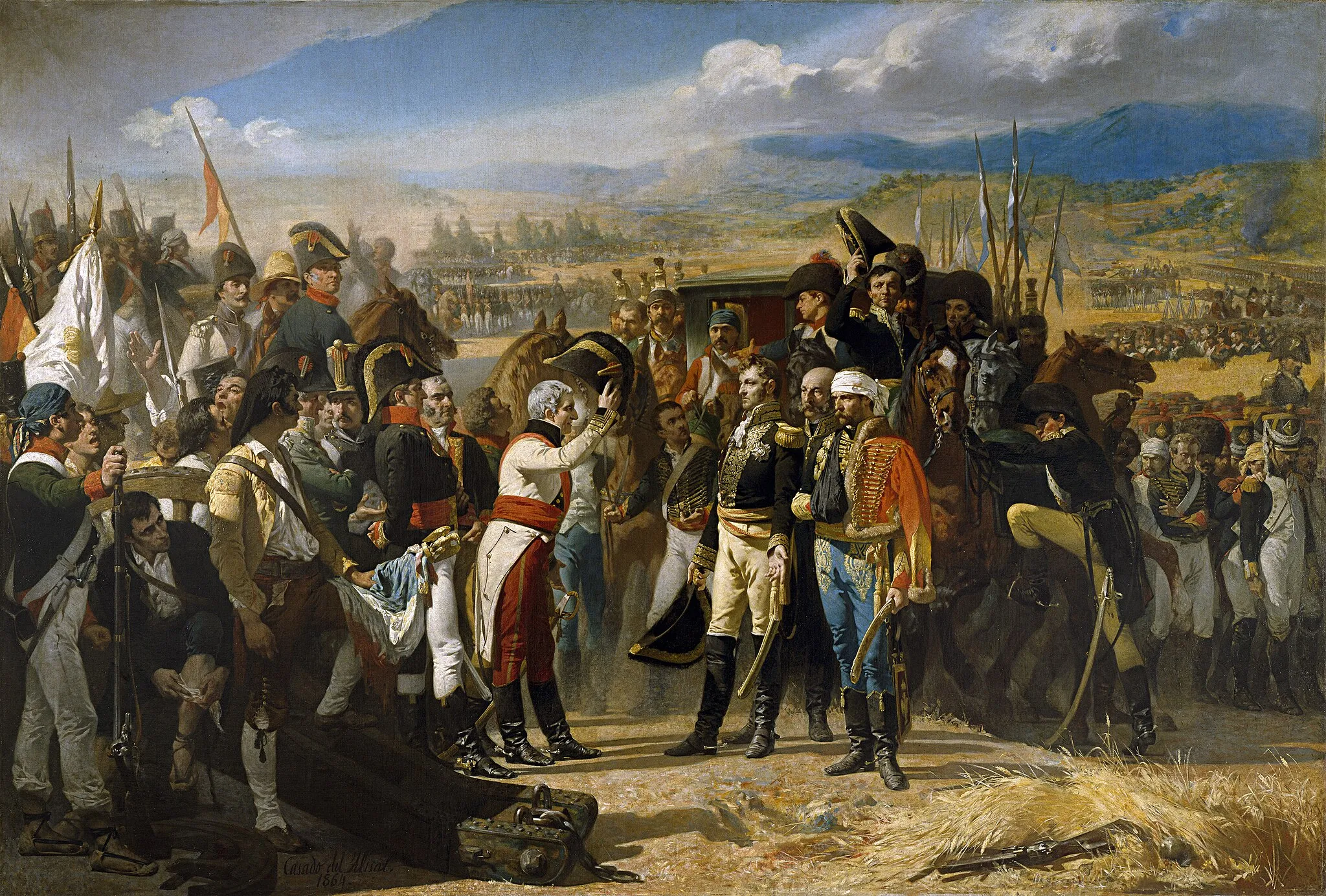 Photo showing: "The Surrender of Bailén", by Casado del Alisal, Prado Museum, Madrid, Spain.