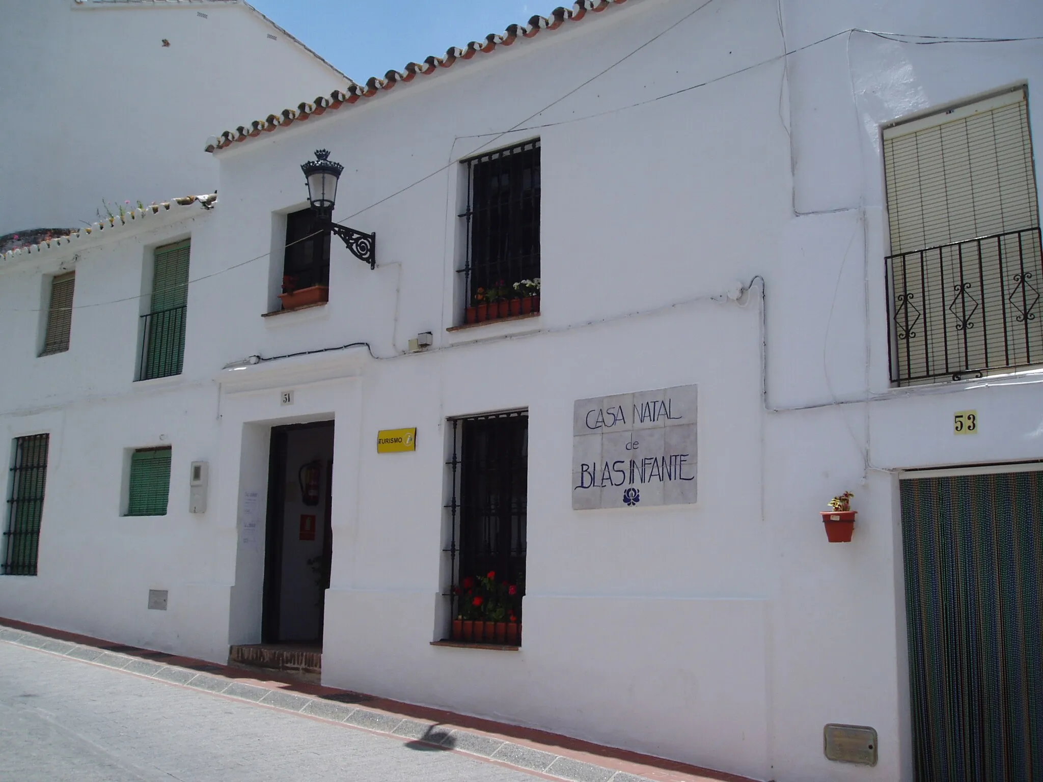 Photo showing: Casa natal de Blas Infante en Calle Carrera, Casares, prov. de Málaga.