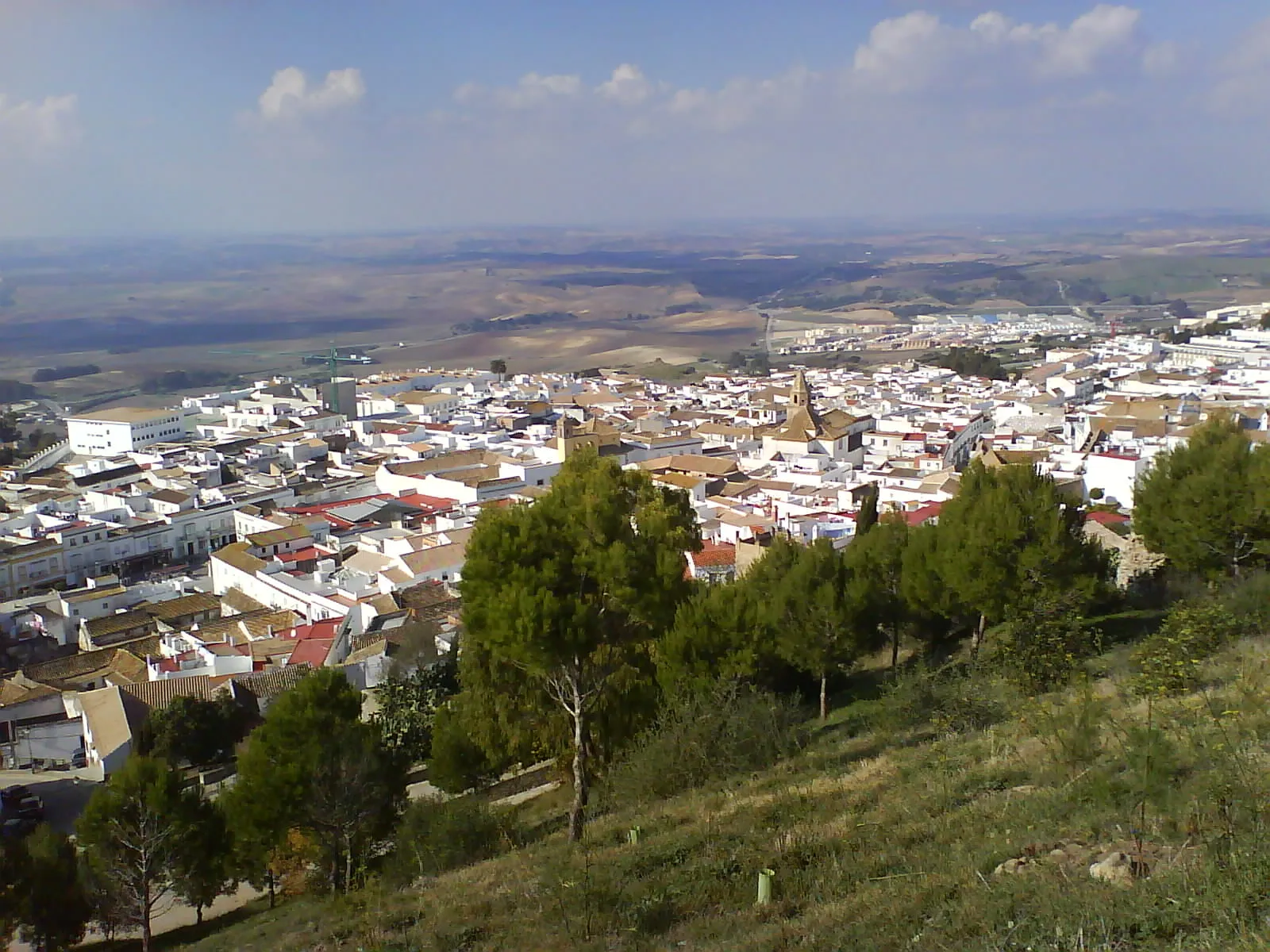 Photo showing: Vistas de Medina-Sidonia desde lo alto del cerro del Castillo.