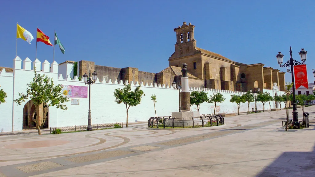 Photo showing: Vista exterior del Monasterio de Santa Clara (Moguer) por la Plaza de las Monjas