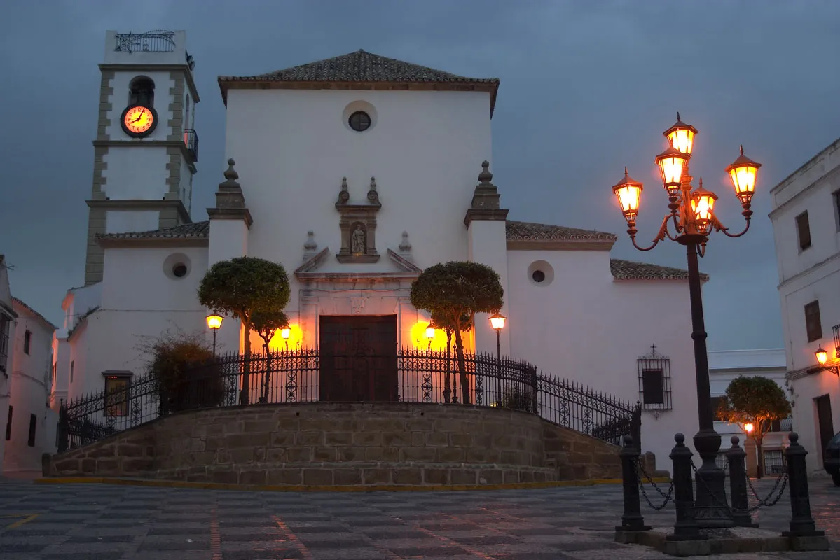 Photo showing: Iglesia de Santa María la Coronada (San Roque, España), de noche