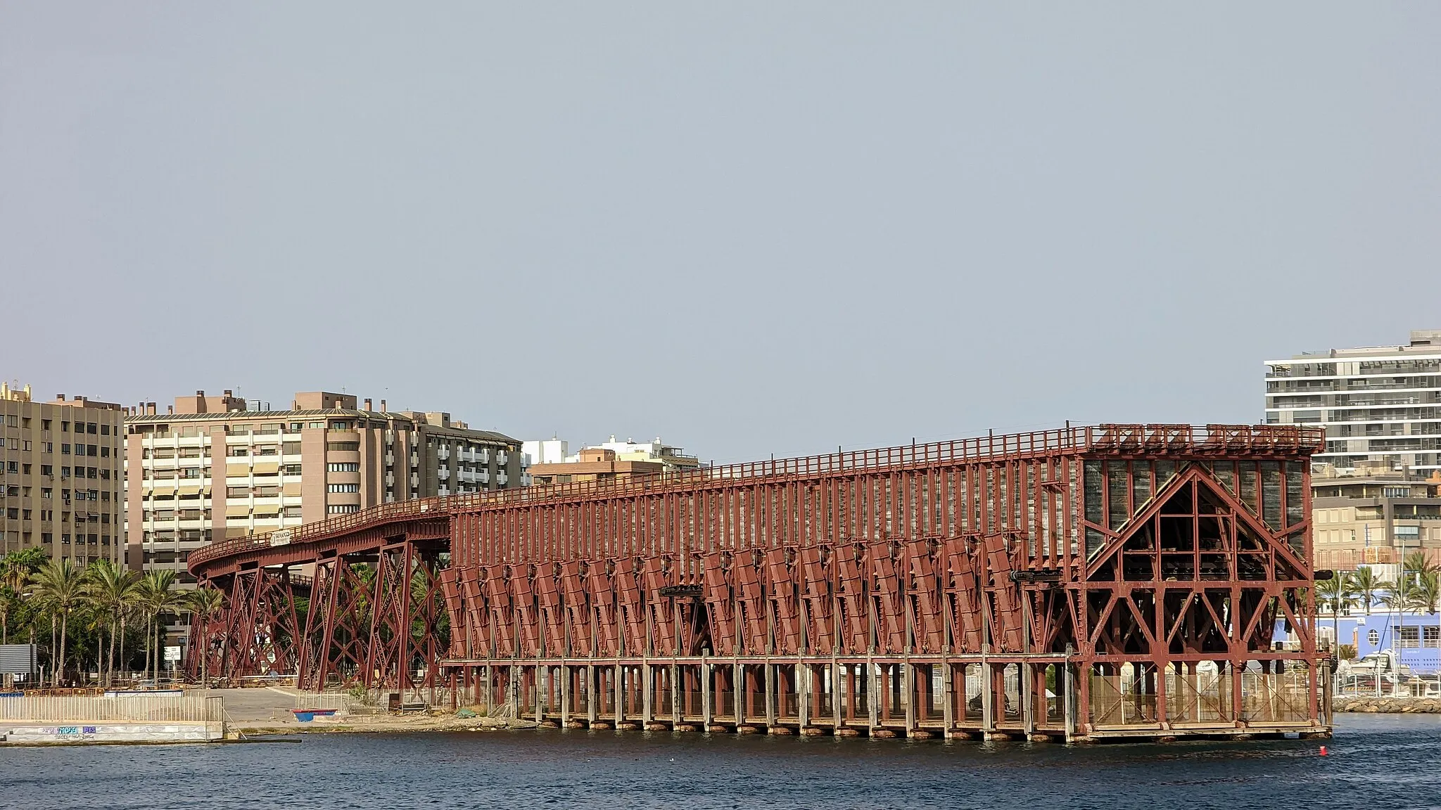 Photo showing: El Cable Inglés durante su restauración en 2022.