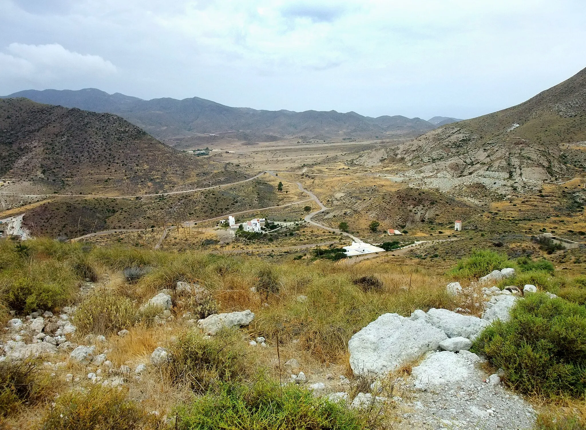 Photo showing: Landscape north of San José, Province of Almería in Spain