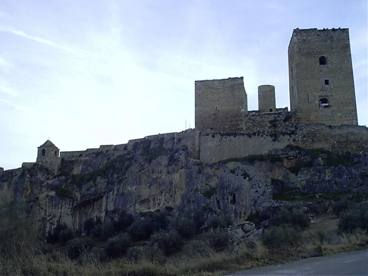 Photo showing: Image of the Spanish castle of La Guardia de Jaén (north wall), probably dating from the VIII century, Arabic period.
