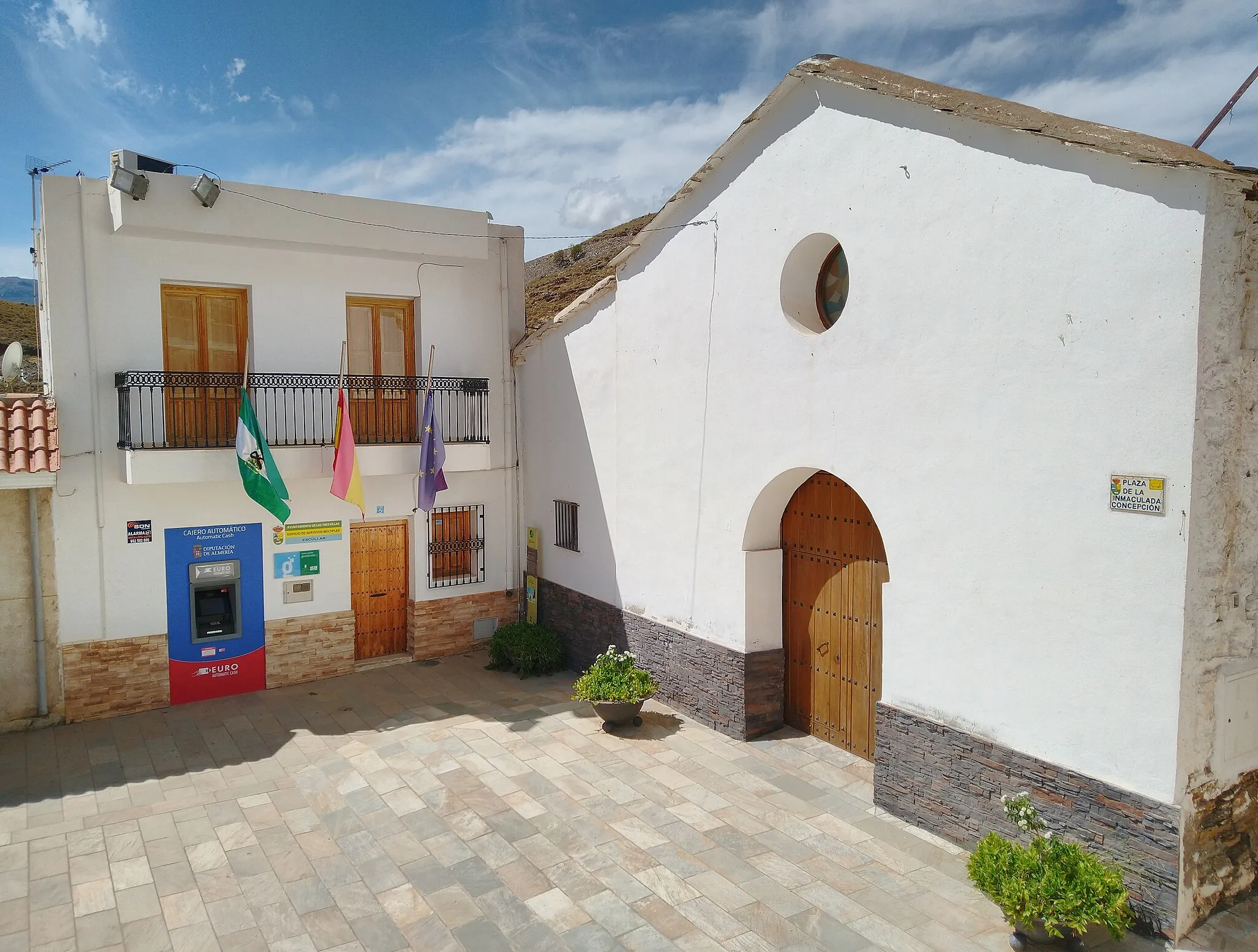 Photo showing: Imagen de la localidad de Escúllar, en el municipio de Las Tres Villas, provincia de Almería (España), en una acción de la Escuela de Wikicronistas patrocinado por la Diputación de Almería.