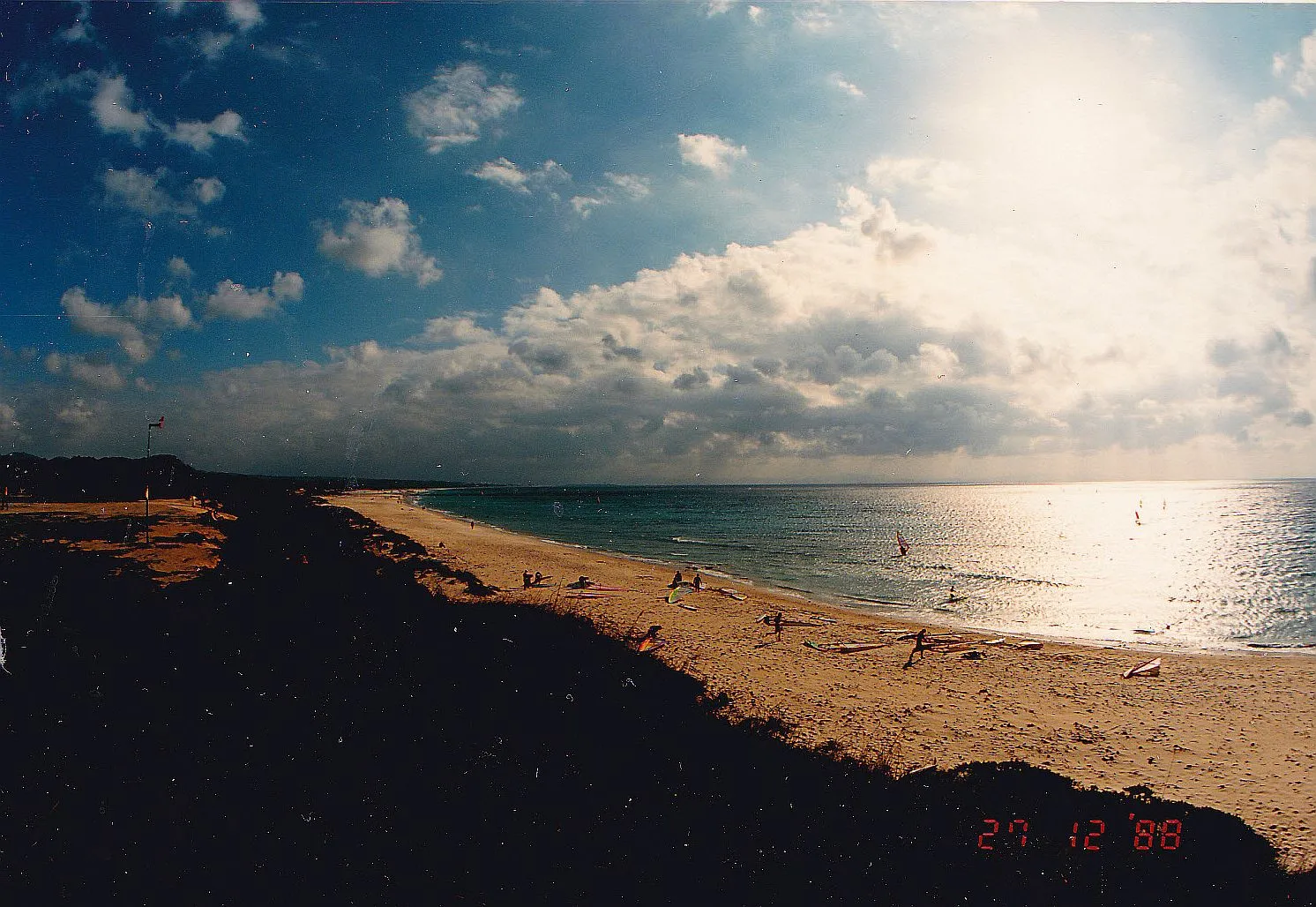 Photo showing: December Tropic Colors of Atlantic Ocean Gulf Stream - Master Earth Photography 1988 Tarifa Beach - Street of Gibraltar Marroque