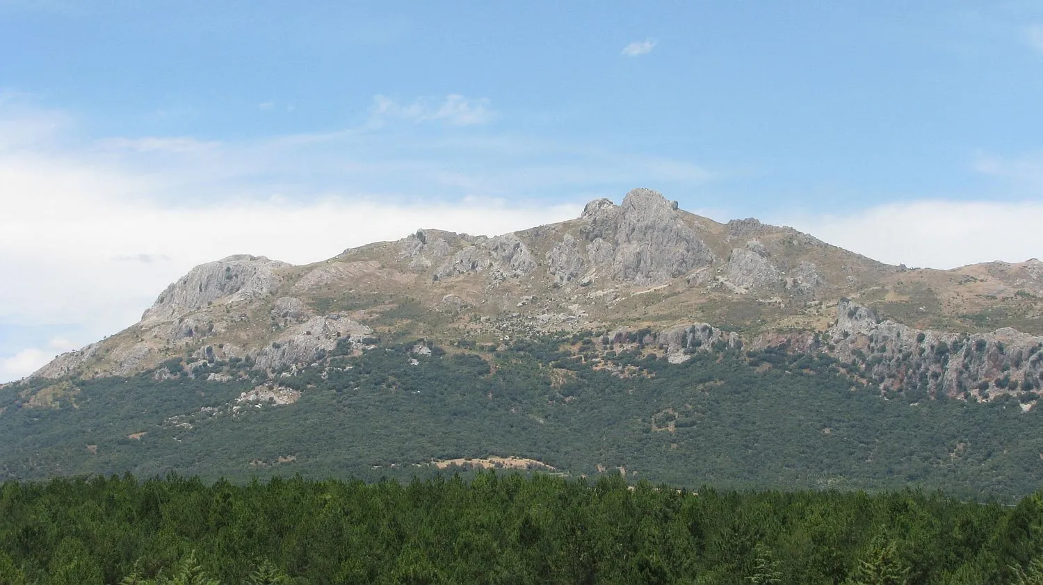 Photo showing: South face of Majalijar, higher point of Sierra de Cogollos (1.878 m) (6.161 ft), Granada (Spain)