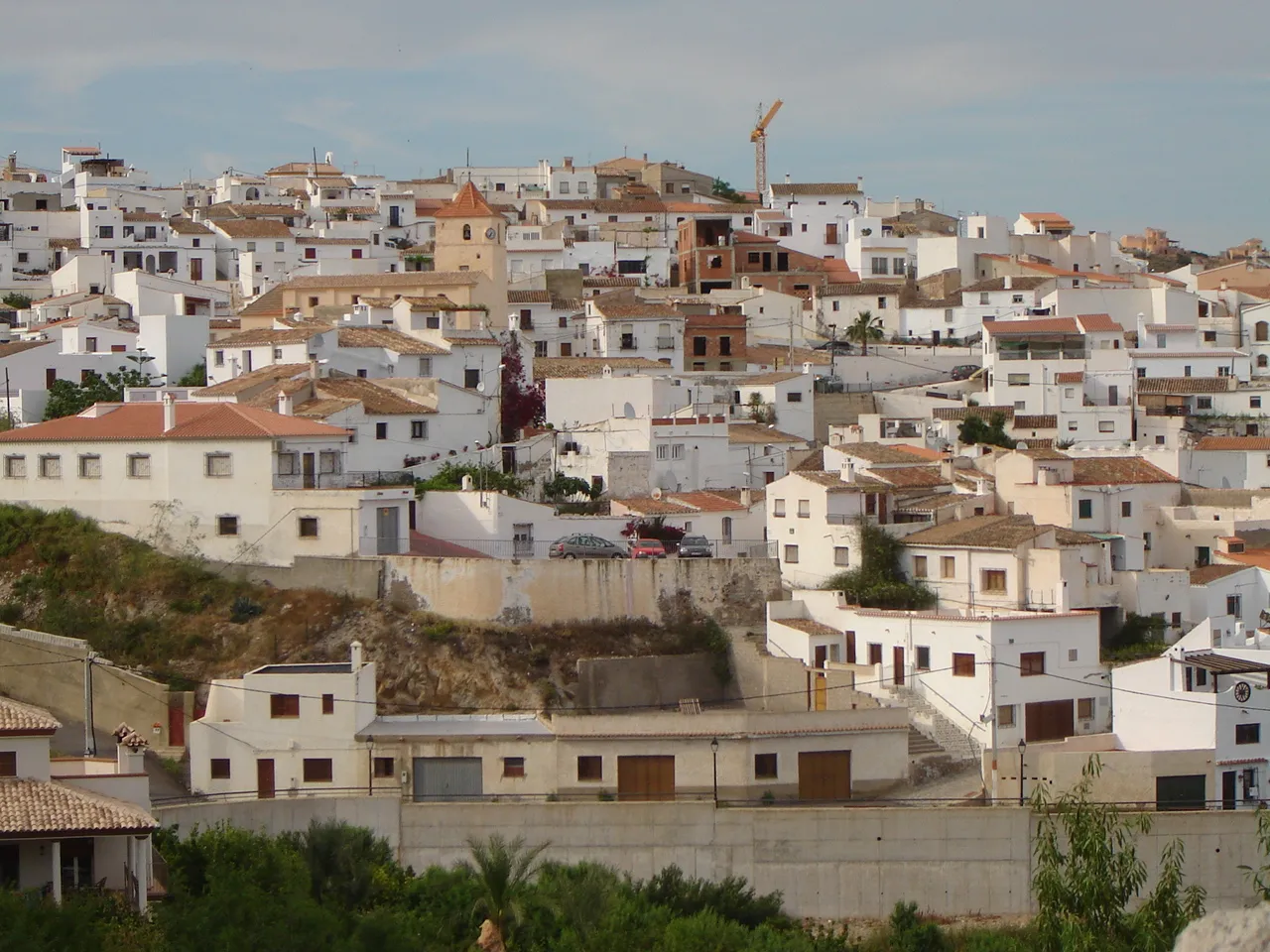 Photo showing: Vista del municipio español de Bédar, Almería, desde la Fuente Temprana Camino Serena.