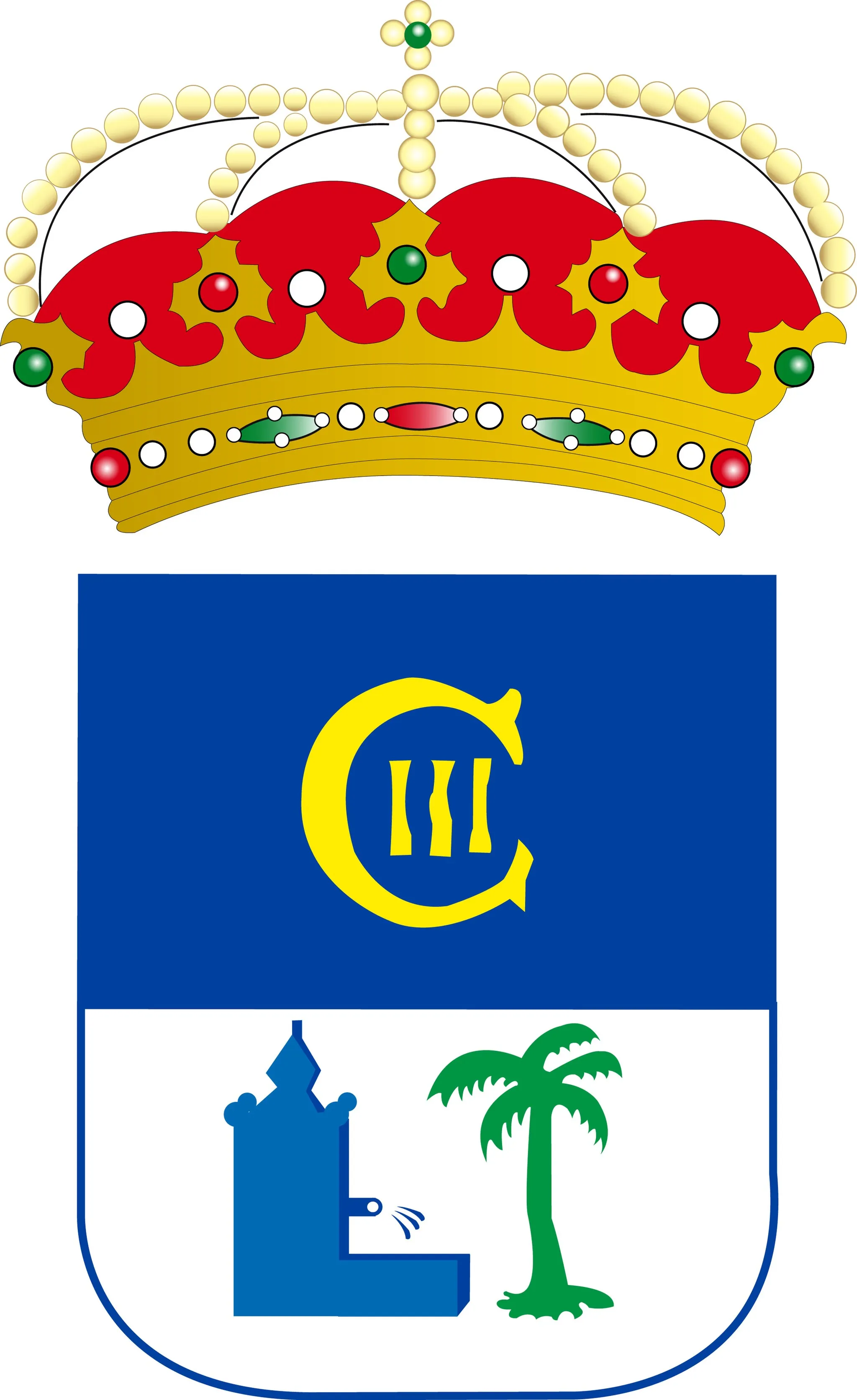 Photo showing: Coat of arms of Fuente Palmera (Spain).