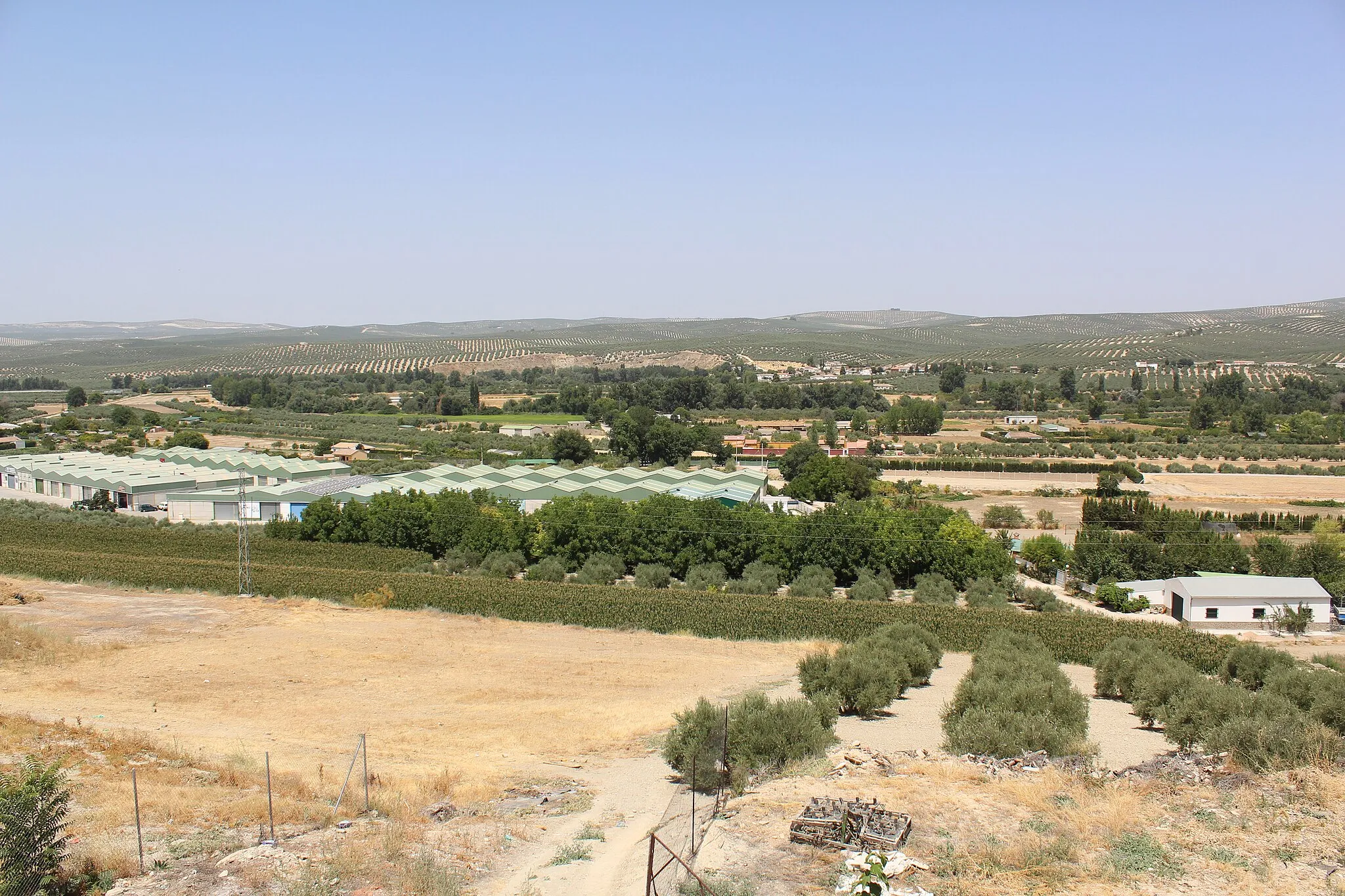 Photo showing: Vista lejana de La Caleruela desde Santo Tomé.