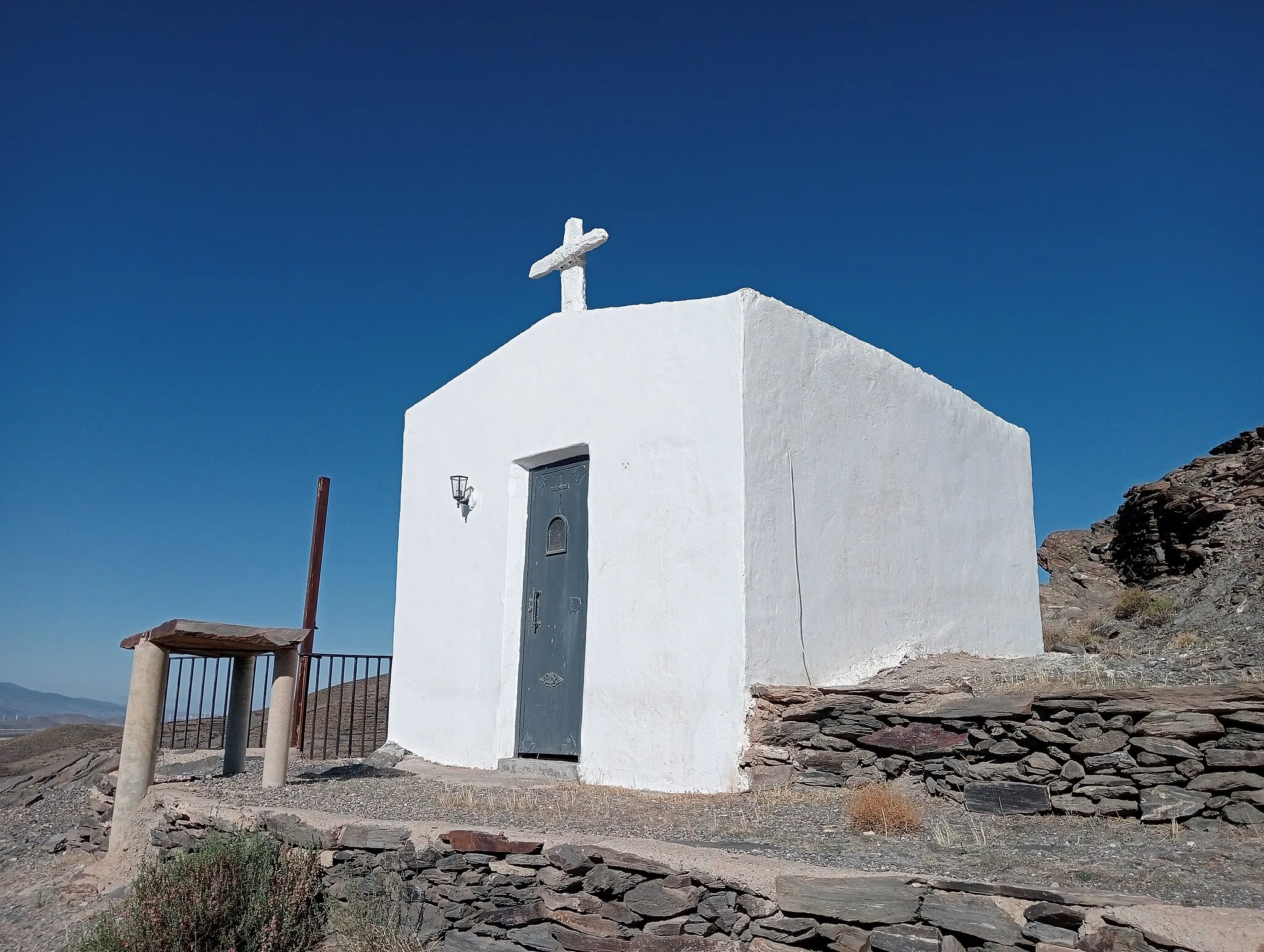 Photo showing: Ermita en honor a San Gregorio ubicada en el cerro de Loma de Tablas, en el municipio de Gérgal