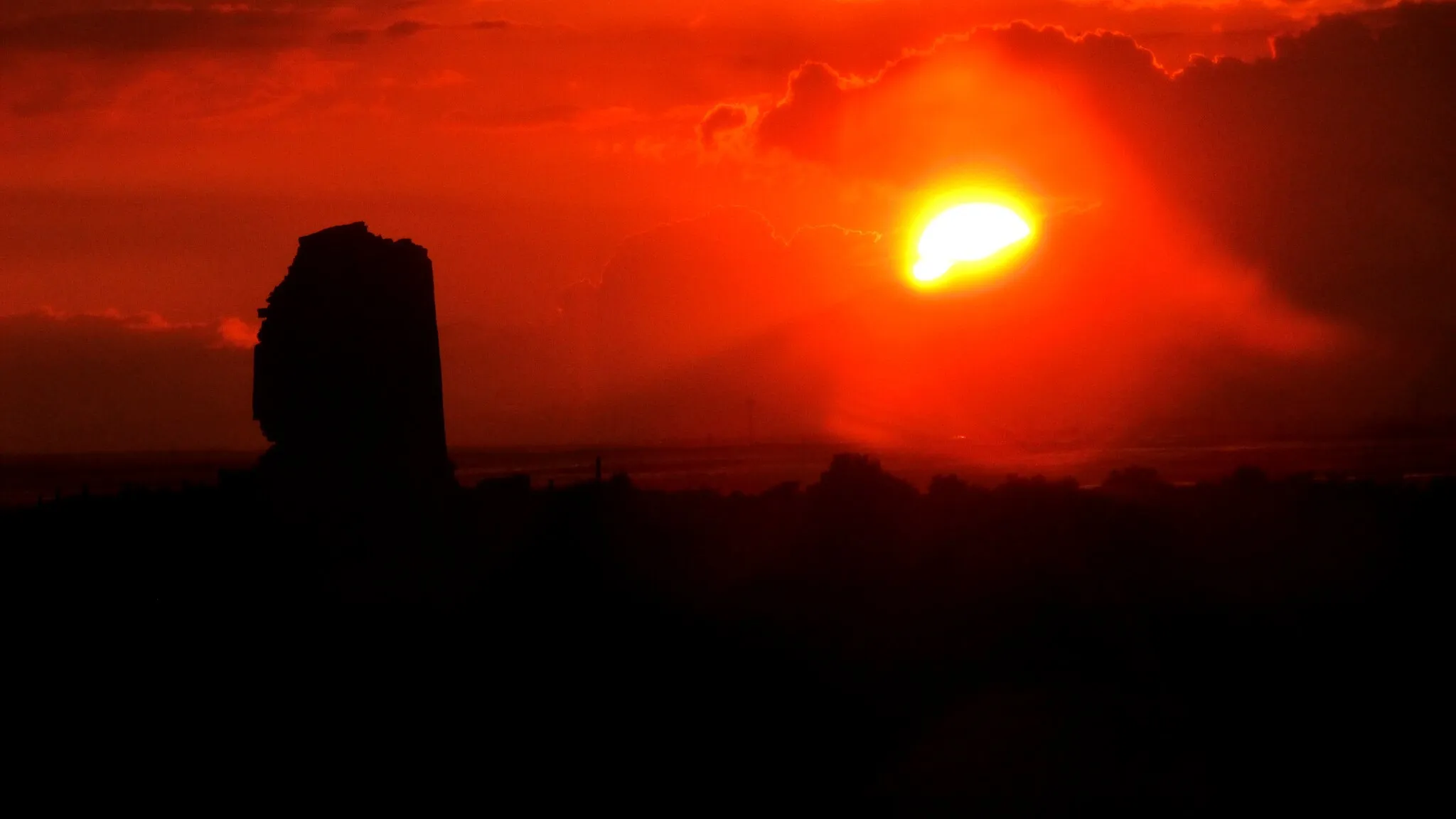 Photo showing: Sunset in Cerrillos tower, Almería, Spain.