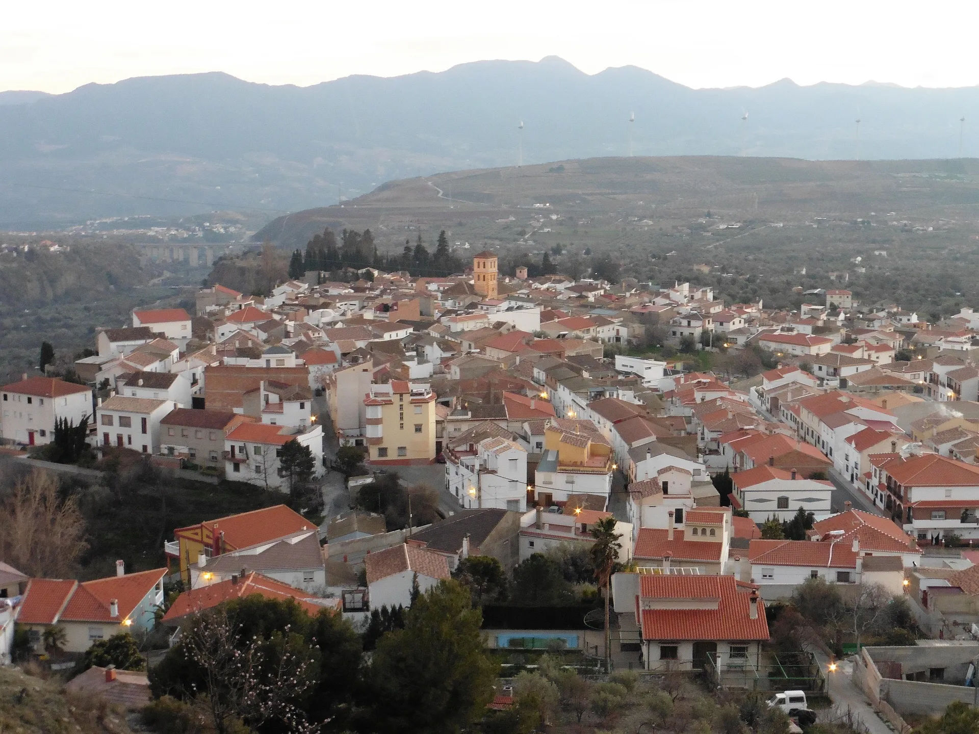 Photo showing: Nigüelas, view over the village