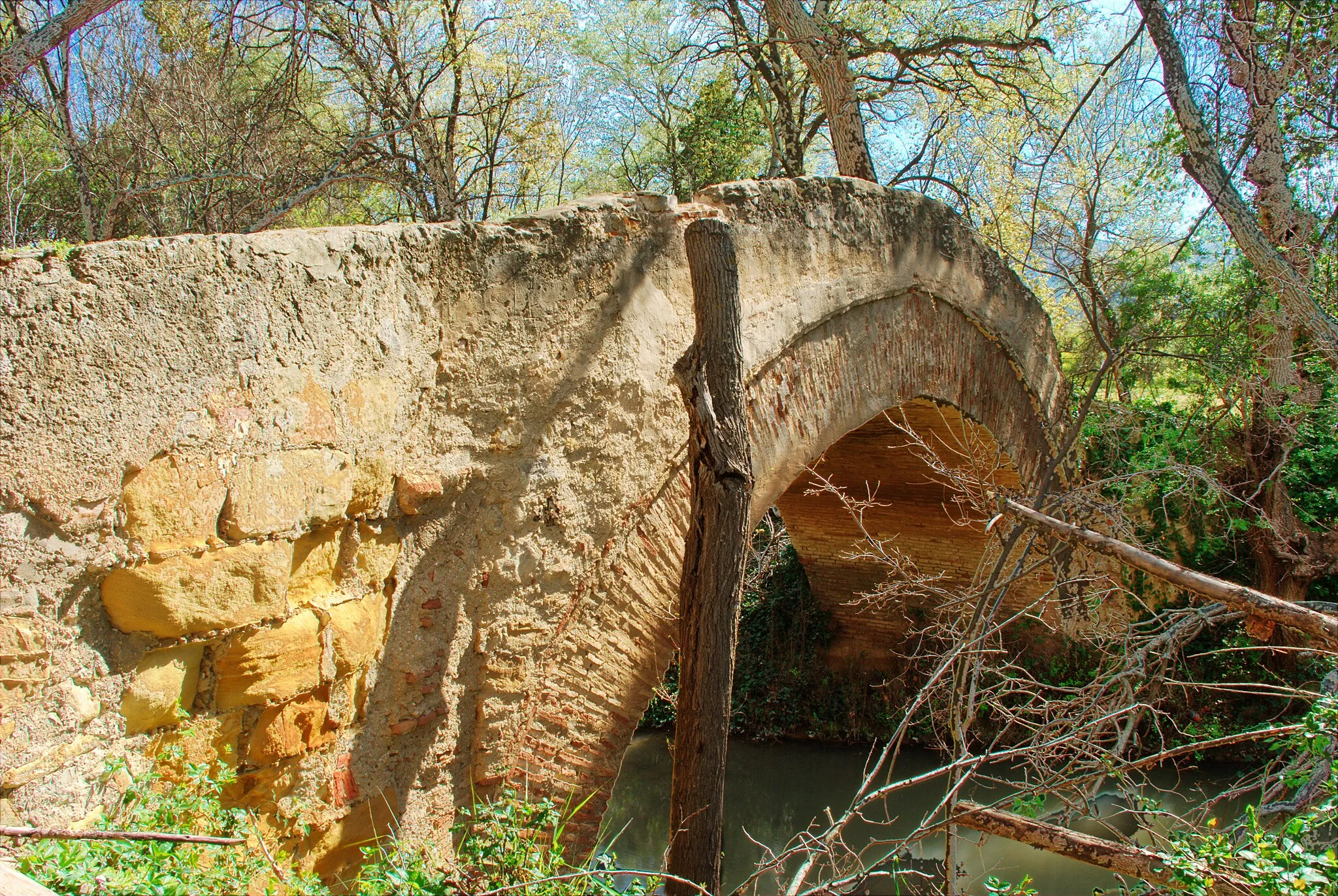 Photo showing: Puente nazarí de Ortegícar, Cañete la Real, Málaga, España.