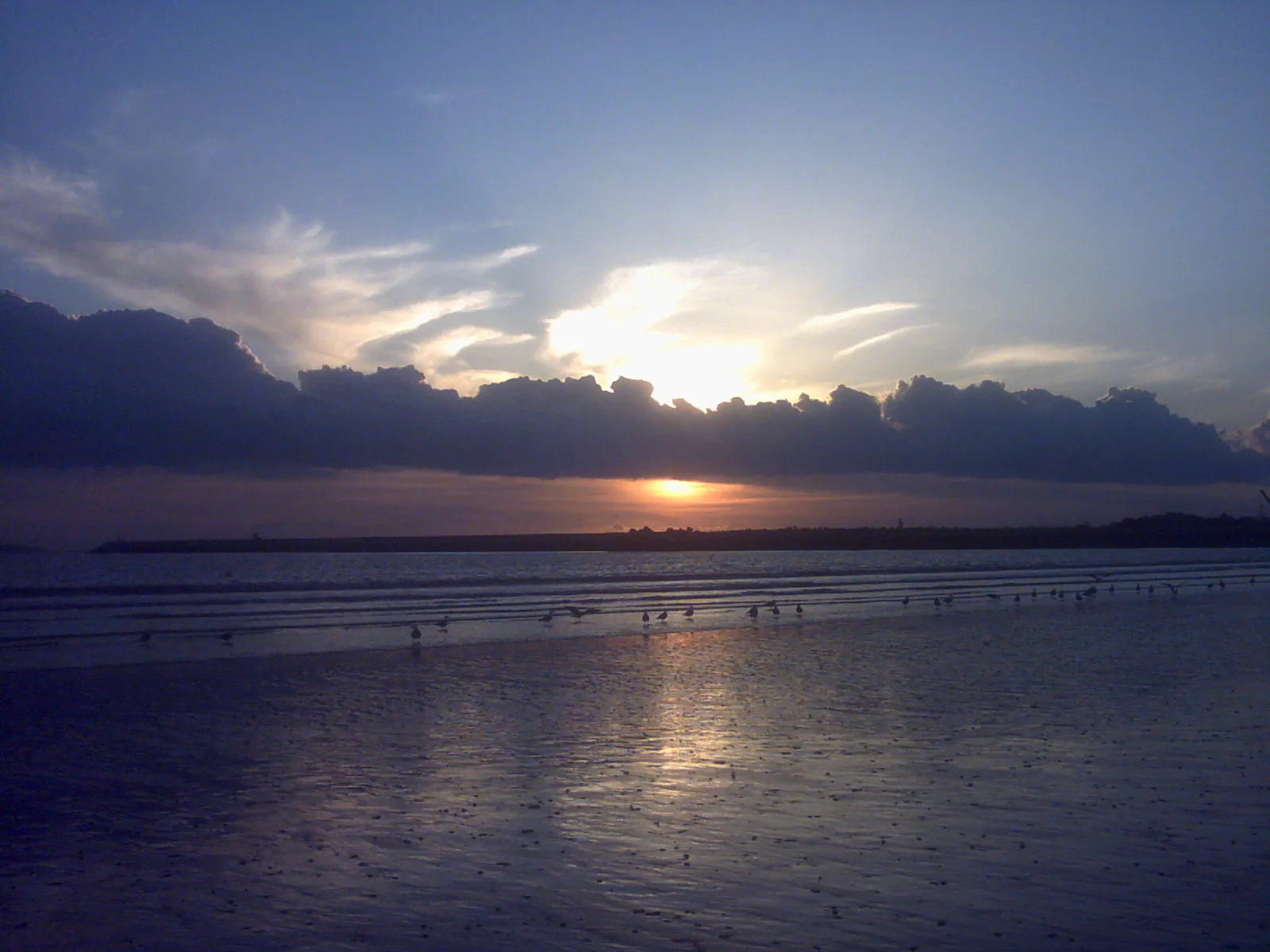 Photo showing: Atardecer en la playa de Valdelagrana de El Puerto de Santa María (Cádiz)