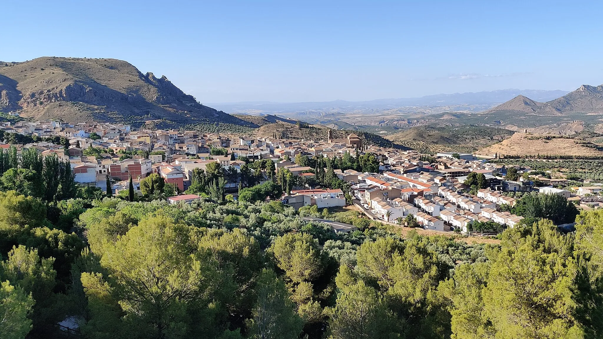 Photo showing: Vista de Cabra del Santo Cristo desde la Casa de la Pradera.