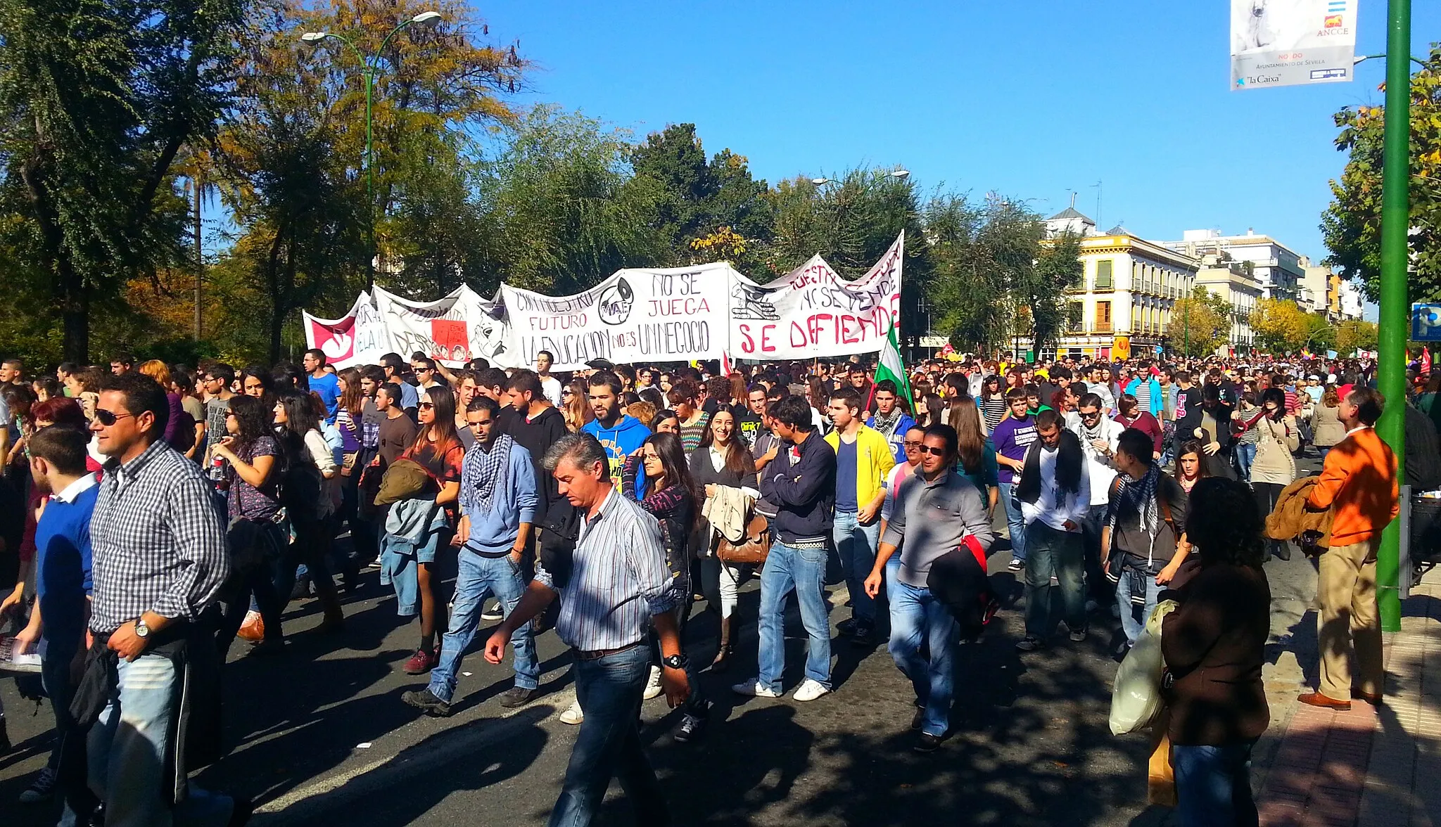 Photo showing: Manifestación #14N en Sevilla.
