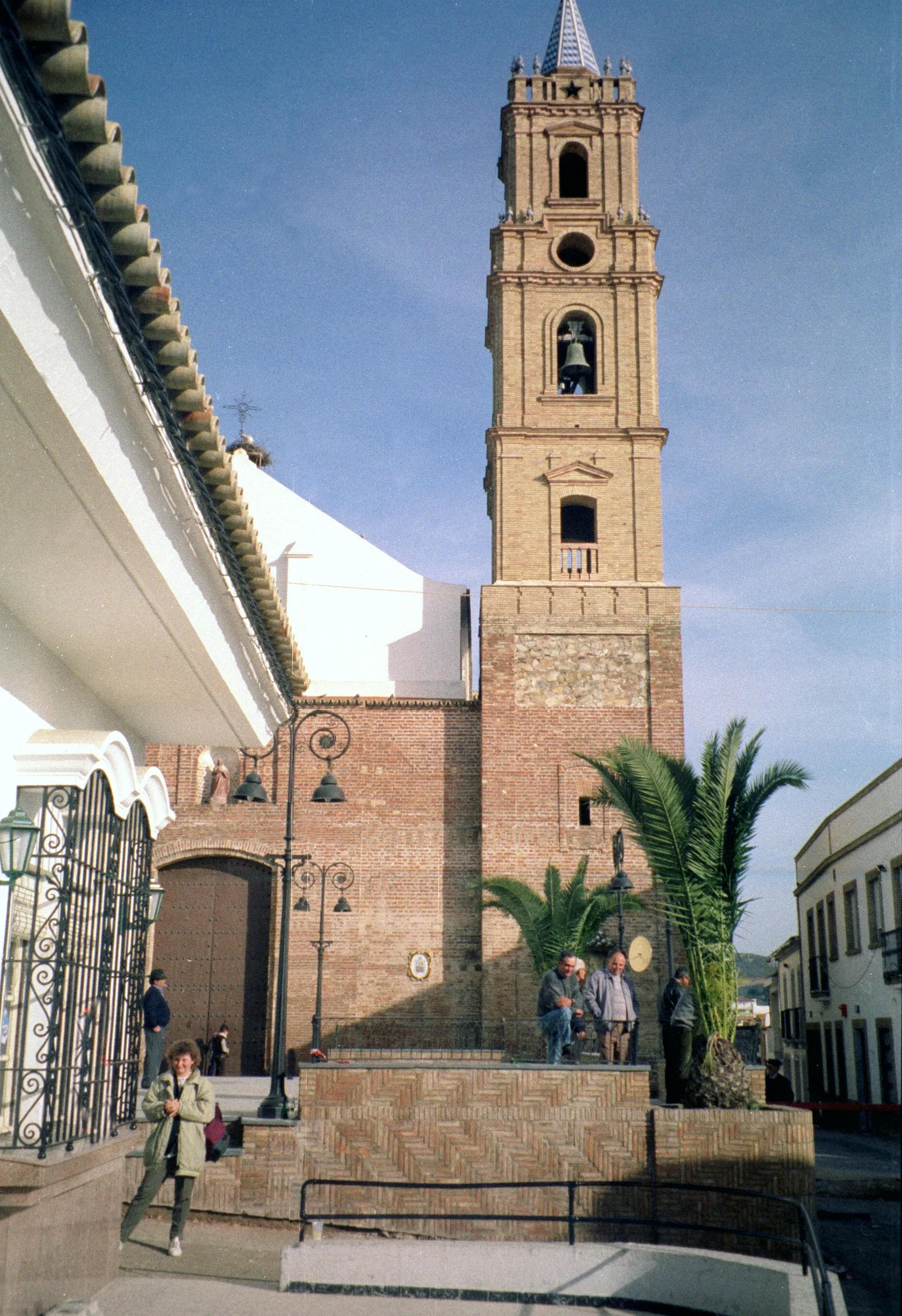 Photo showing: Villanueva de los Castillejos, the town church of the holy virgin