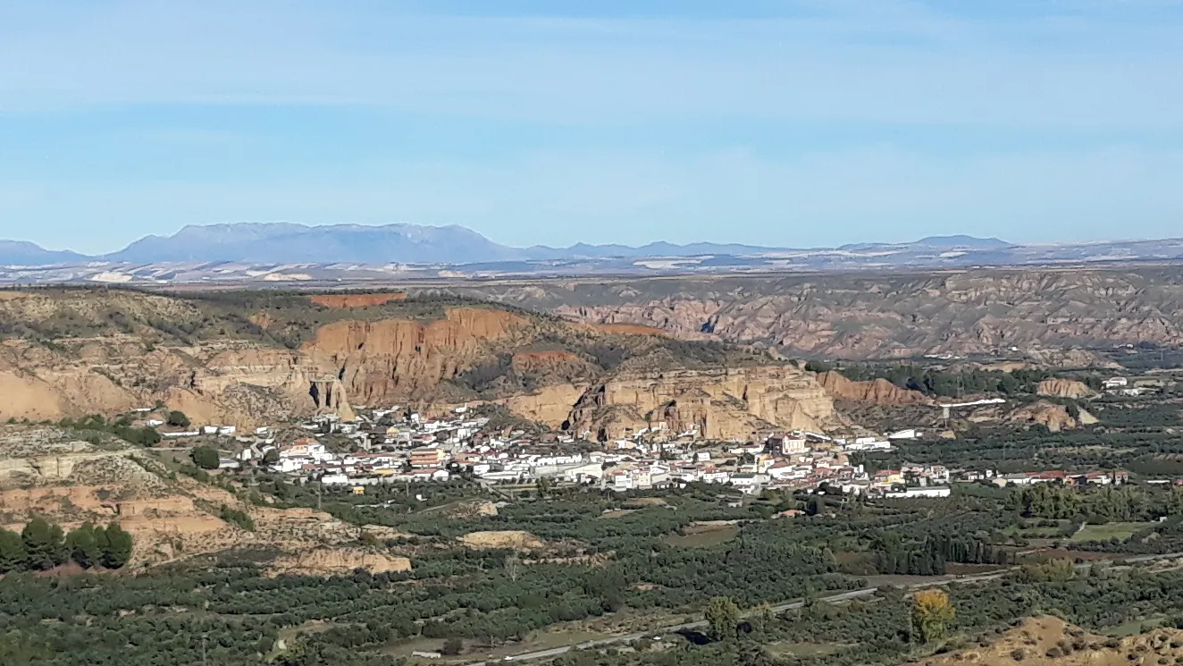 Photo showing: Marchal (municipality in the Granada province, Spain), seen from afar.