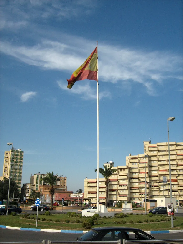 Photo showing: La Línea de la Concepción - flag