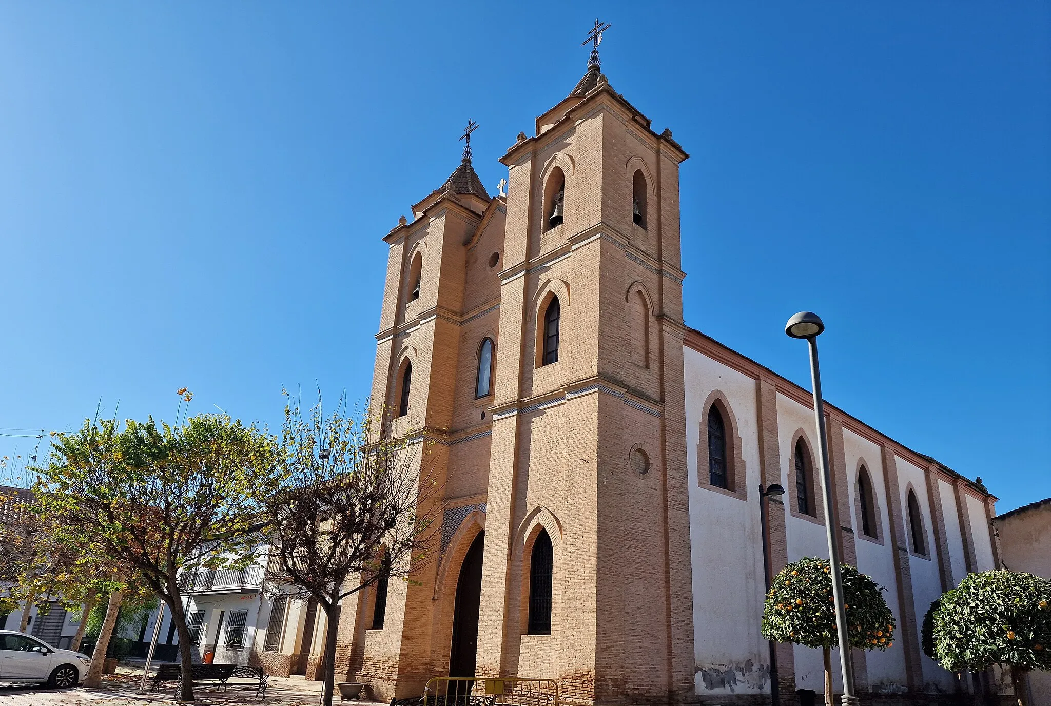 Photo showing: Iglesia del Sagrado Corazón de Jesús, en la localidad de Romilla (municipio  de Chauchina, provincia de Granada, España)