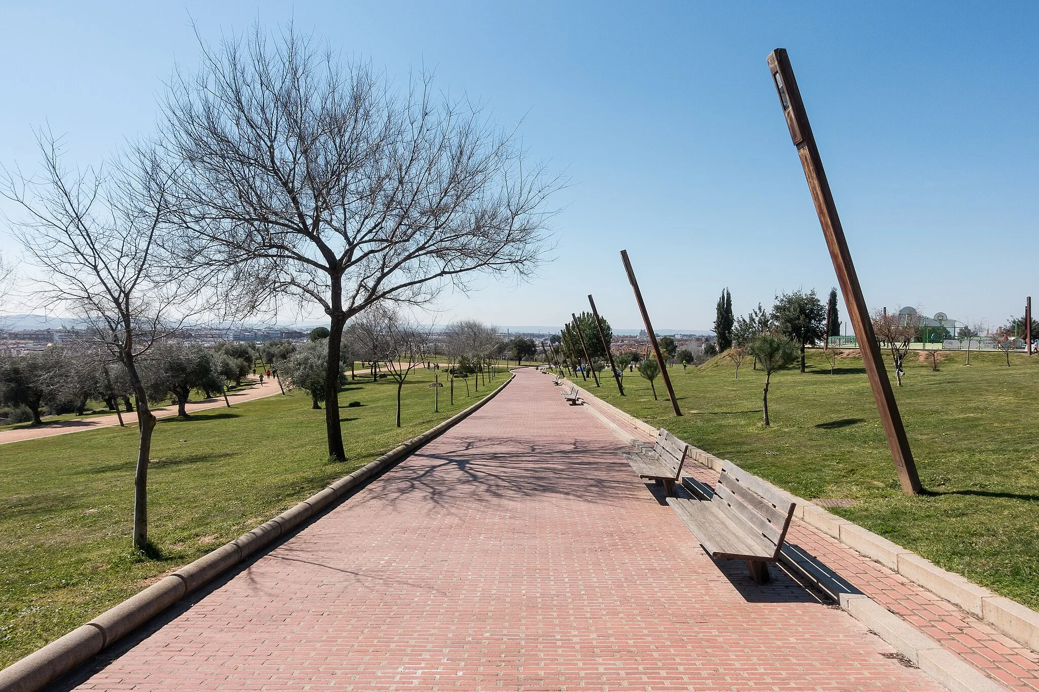 Photo showing: Pathway in the park.