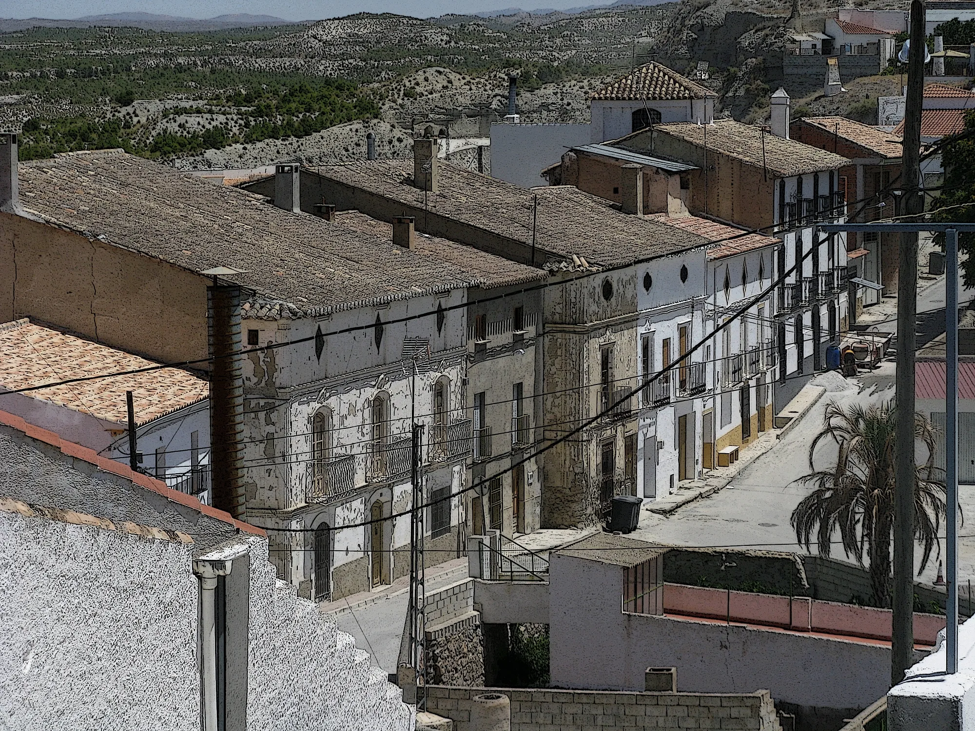 Photo showing: a Street View in Benamaurel, Andalucia Spain