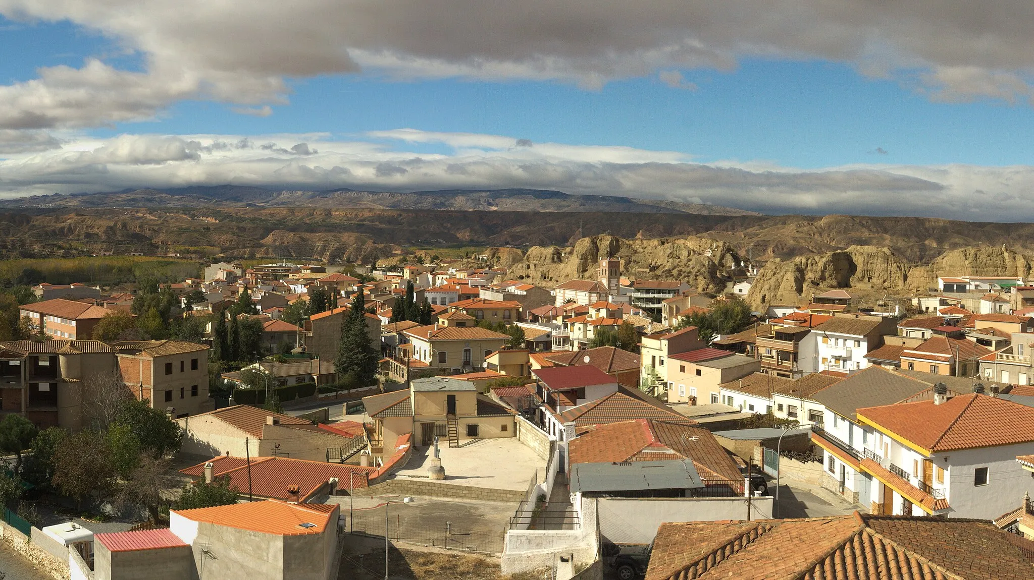 Photo showing: View of Purullena / Granada, Spain