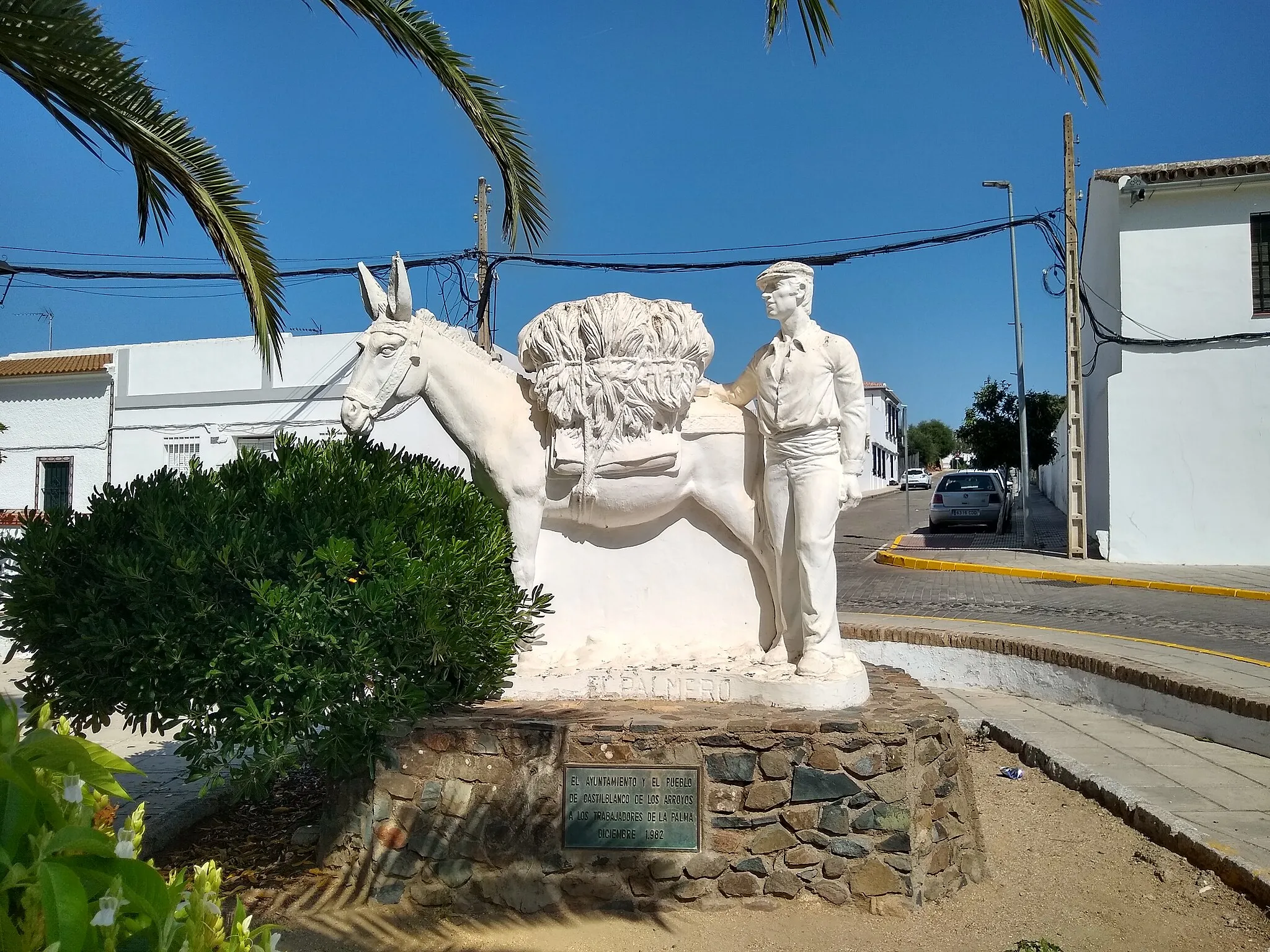 Photo showing: Monumento al Palmero. 1982. Castilblanco de los Arroyos, provincia de Sevilla, Andalucía, España.