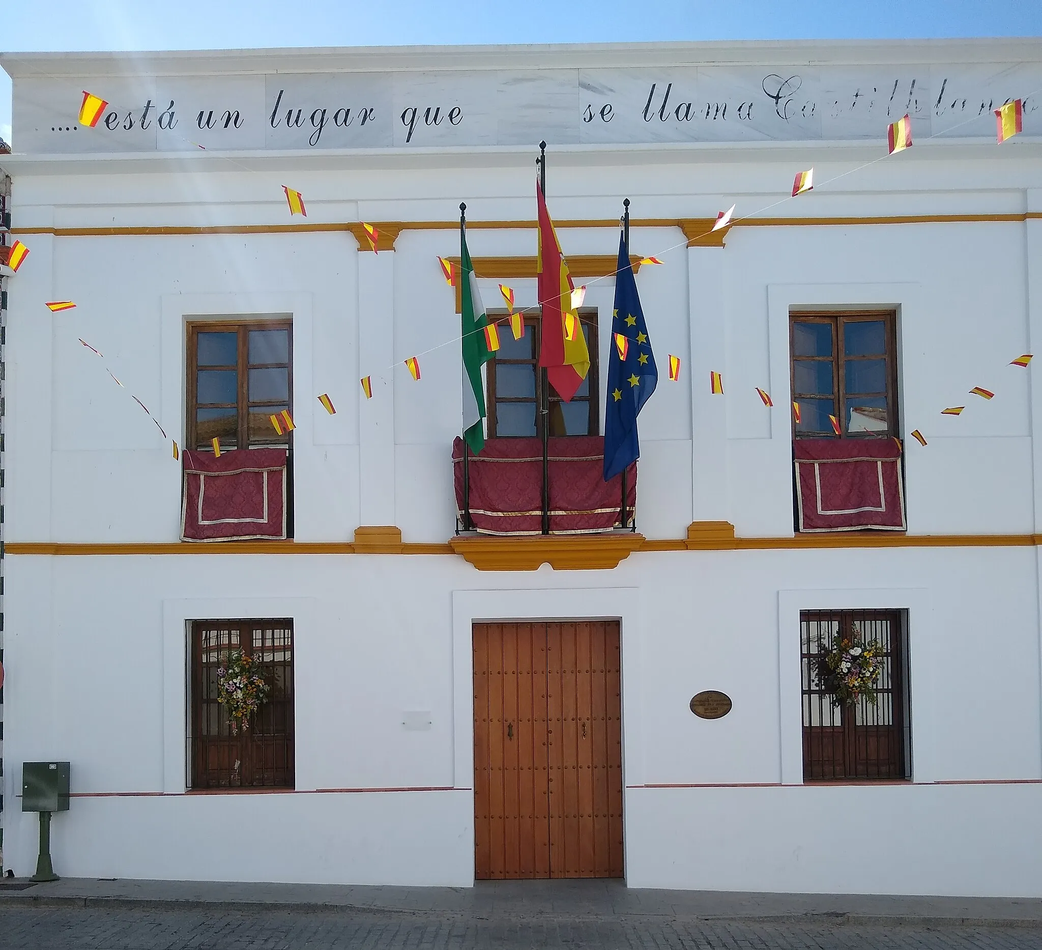 Photo showing: Ayuntamiento de Castilblanco de los Arroyos, provincia de Sevilla, Andalucía, España.