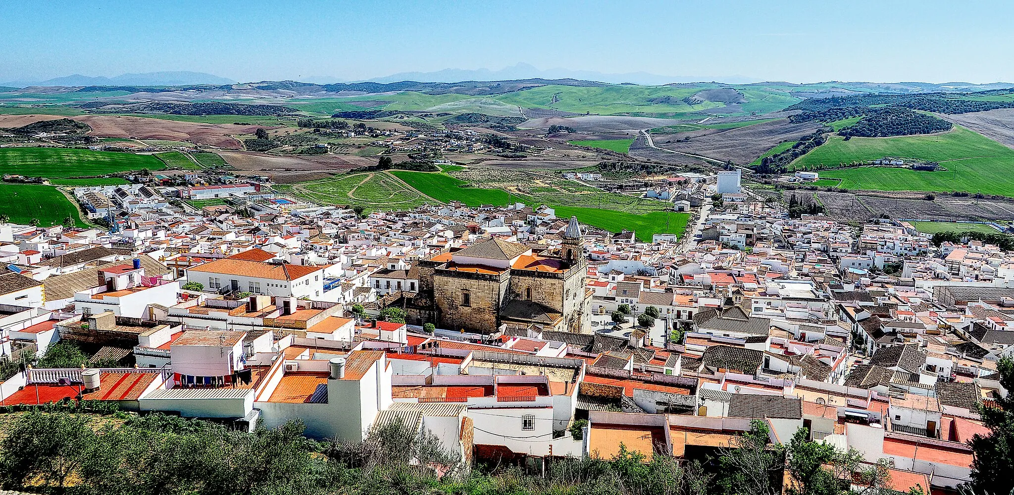 Photo showing: View from the Castle of Espera (Cádiz)