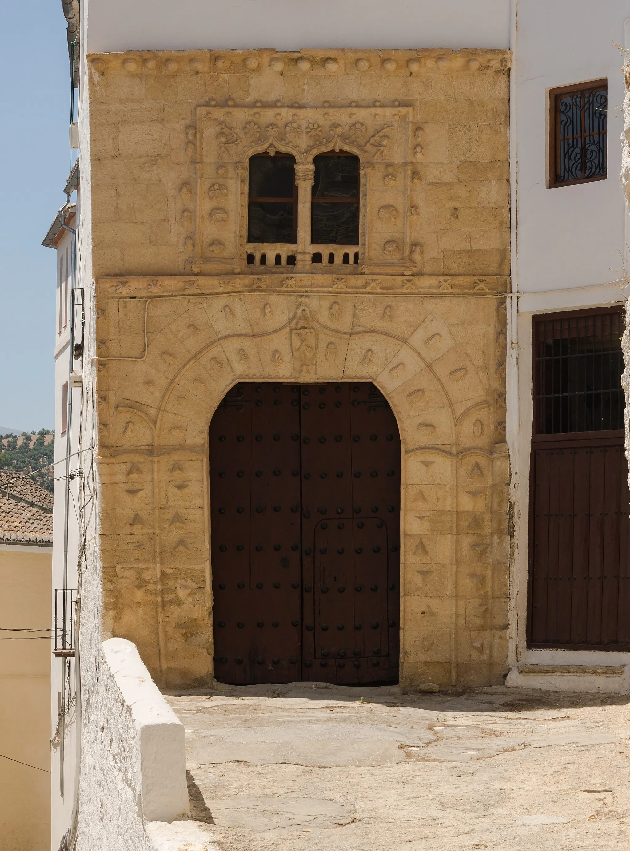 Photo showing: House of the Inquisition, entrance, Alhama de Granada, Granada, Spain. (this is a mythical name, Inquisition never worked here)