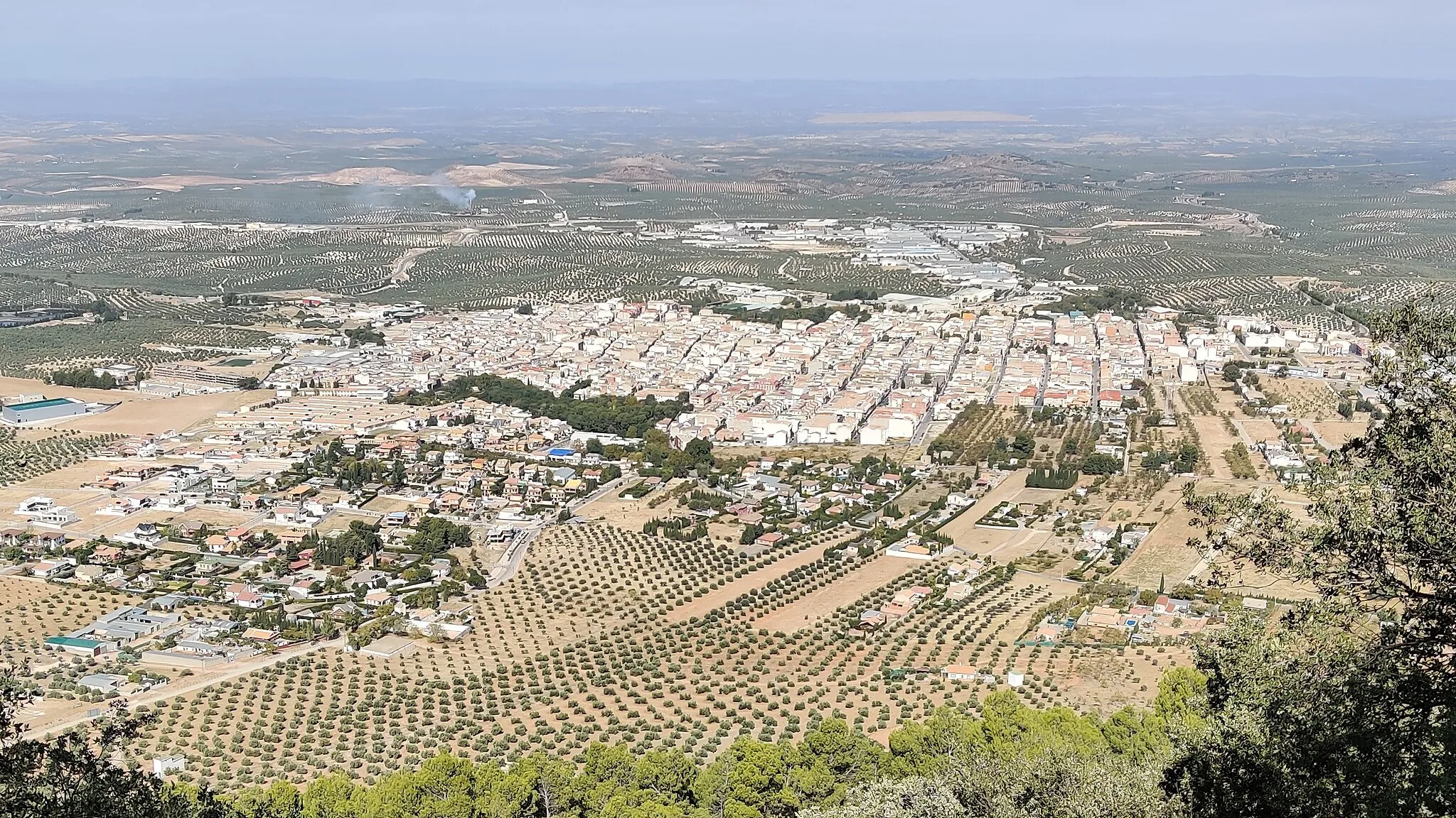 Photo showing: Vista general de la ciudad de Mancha Real.