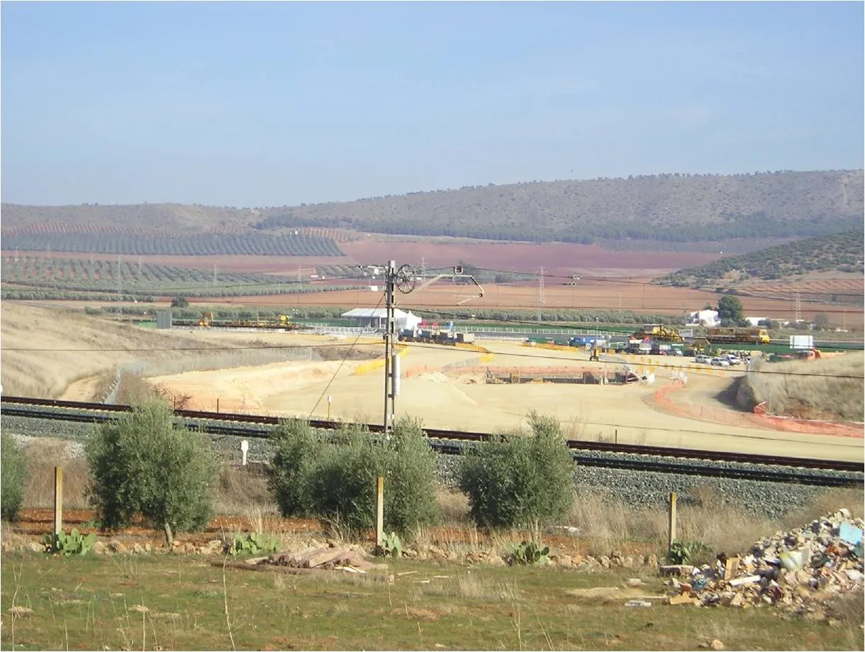 Photo showing: Vista general de la zona de la nueva estación de Bobadilla.