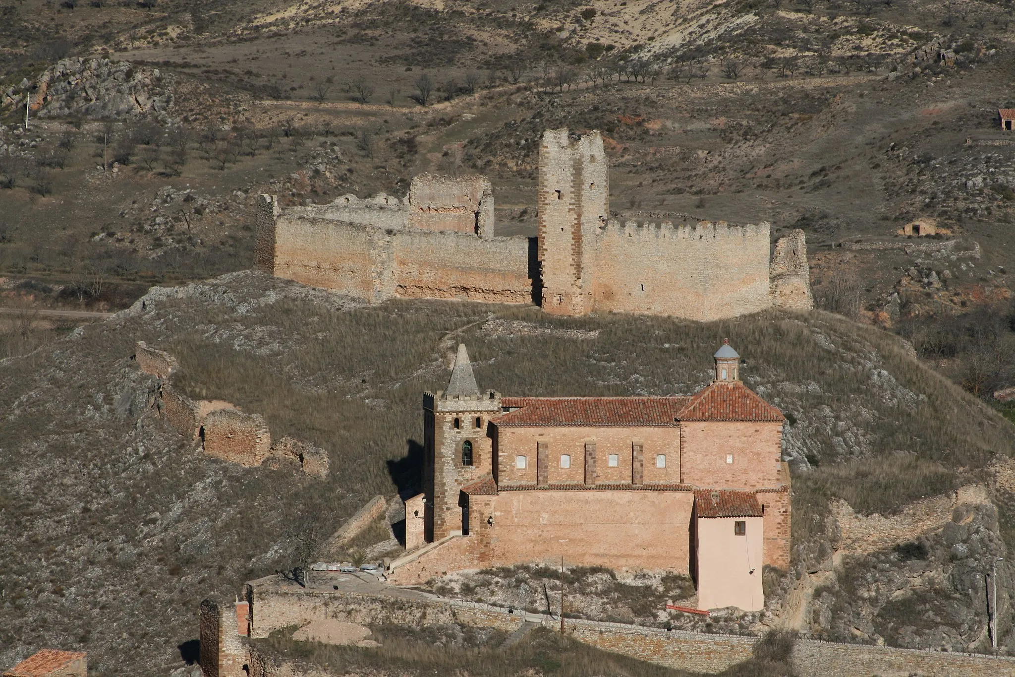 Photo showing: Hermitage of the Virgen del Castillo, Bijuesca, Spain