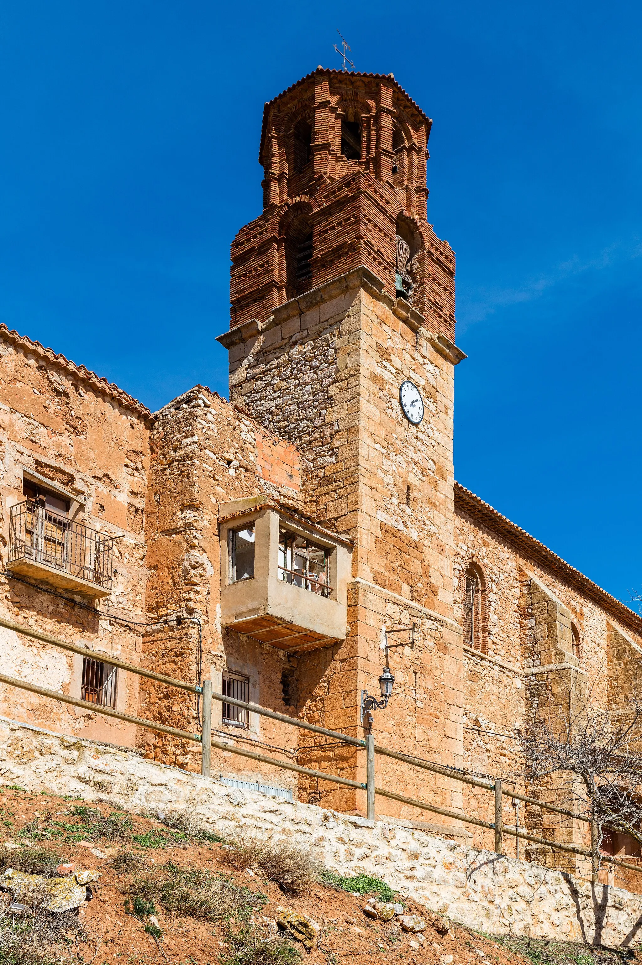 Photo showing: Church of St John the Baptist, Campillo de Aragón, Zaragoza, Spain