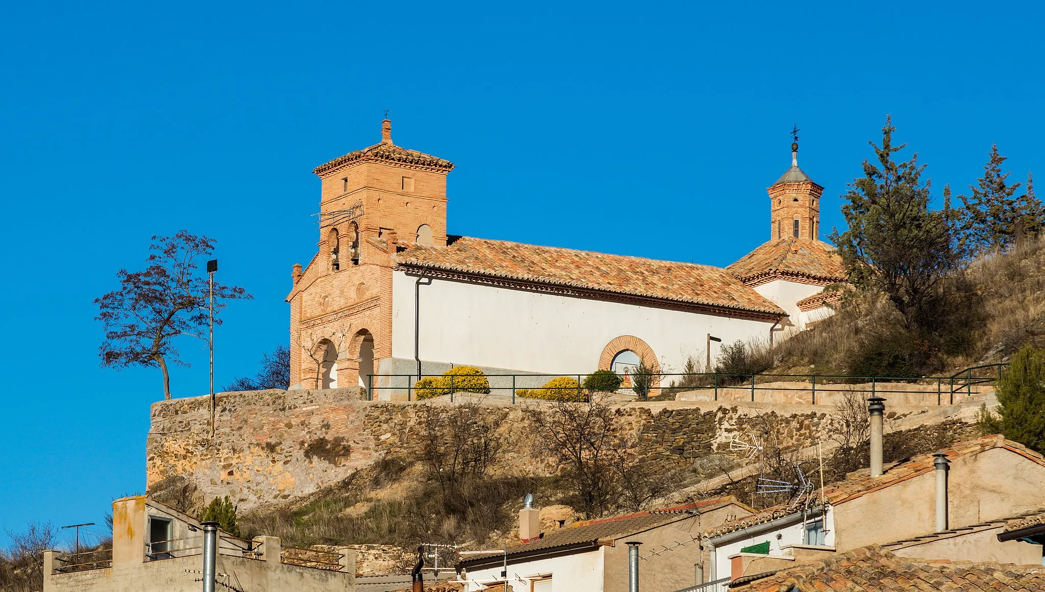 Photo showing: Hermitage of the Lady of the Hill, Castejón de las Armas, Zaragoza, Spain