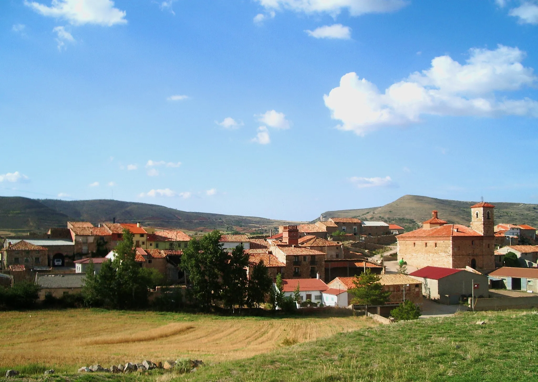 Photo showing: Portalrubio. comarca:Comunidad de Teruel. Provincia: Teruel. landscape view general.