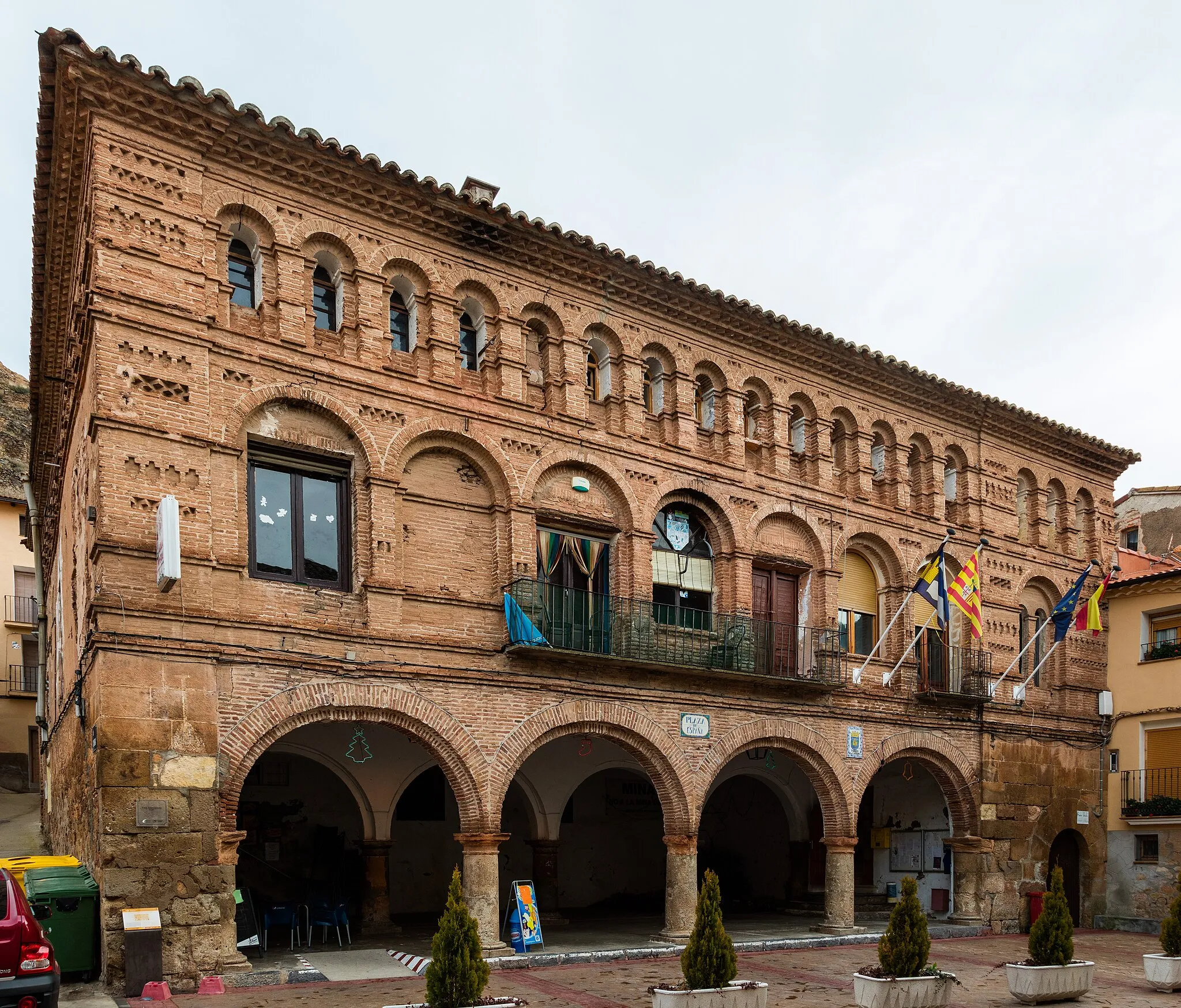 Photo showing: Town hall, Torrijo de la Cañada, Zaragoza, Spain

This is a photo of a monument indexed in the Spanish heritage register of Bienes de Interés Cultural under the reference 1-INM-ZAR-020-263-002.