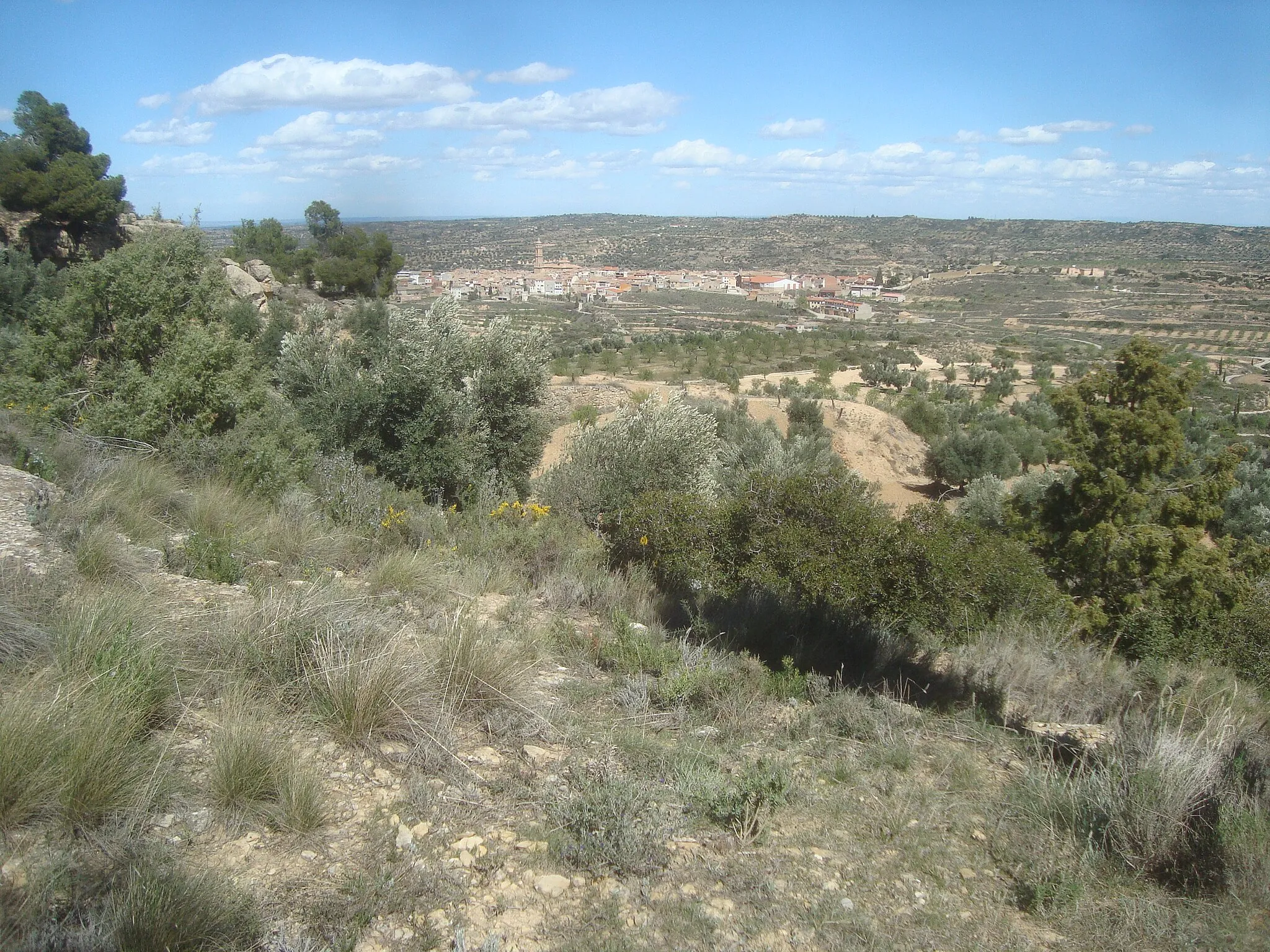 Photo showing: Panorámica del municipio y término rural de Valdealgorfa.