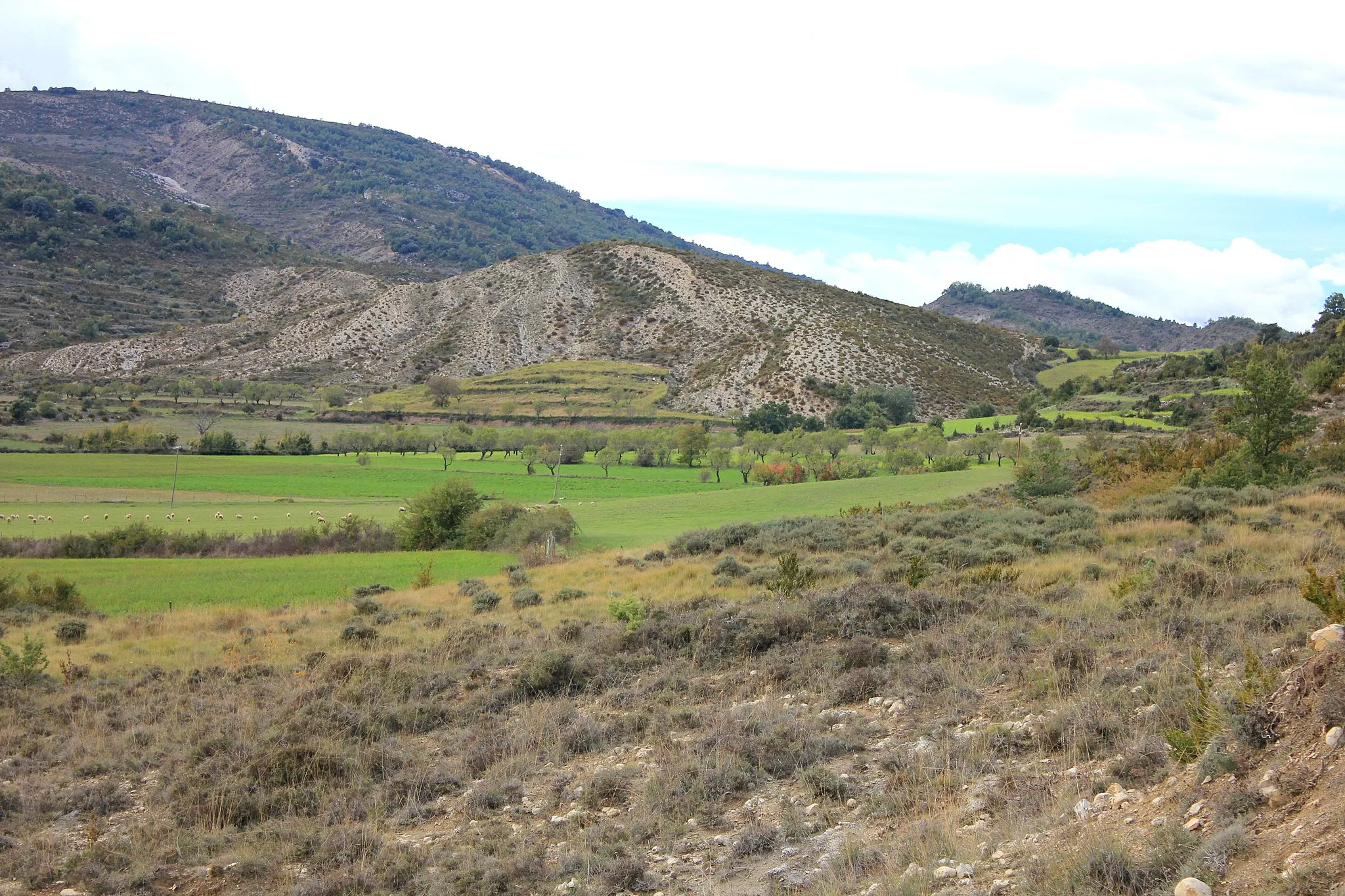 Photo showing: Os arredols de Pauls (Viello Sobrarbe, en octubre.