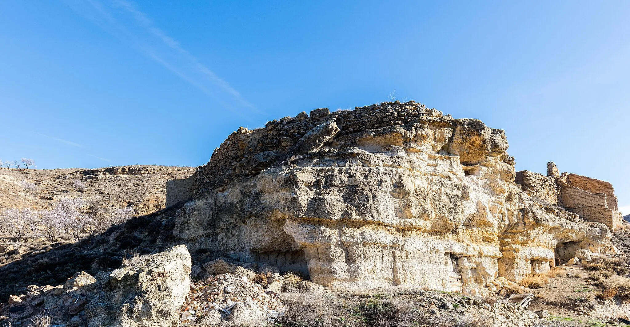 Photo showing: Remains of the castle, Retascón, Zaragoza, Spain