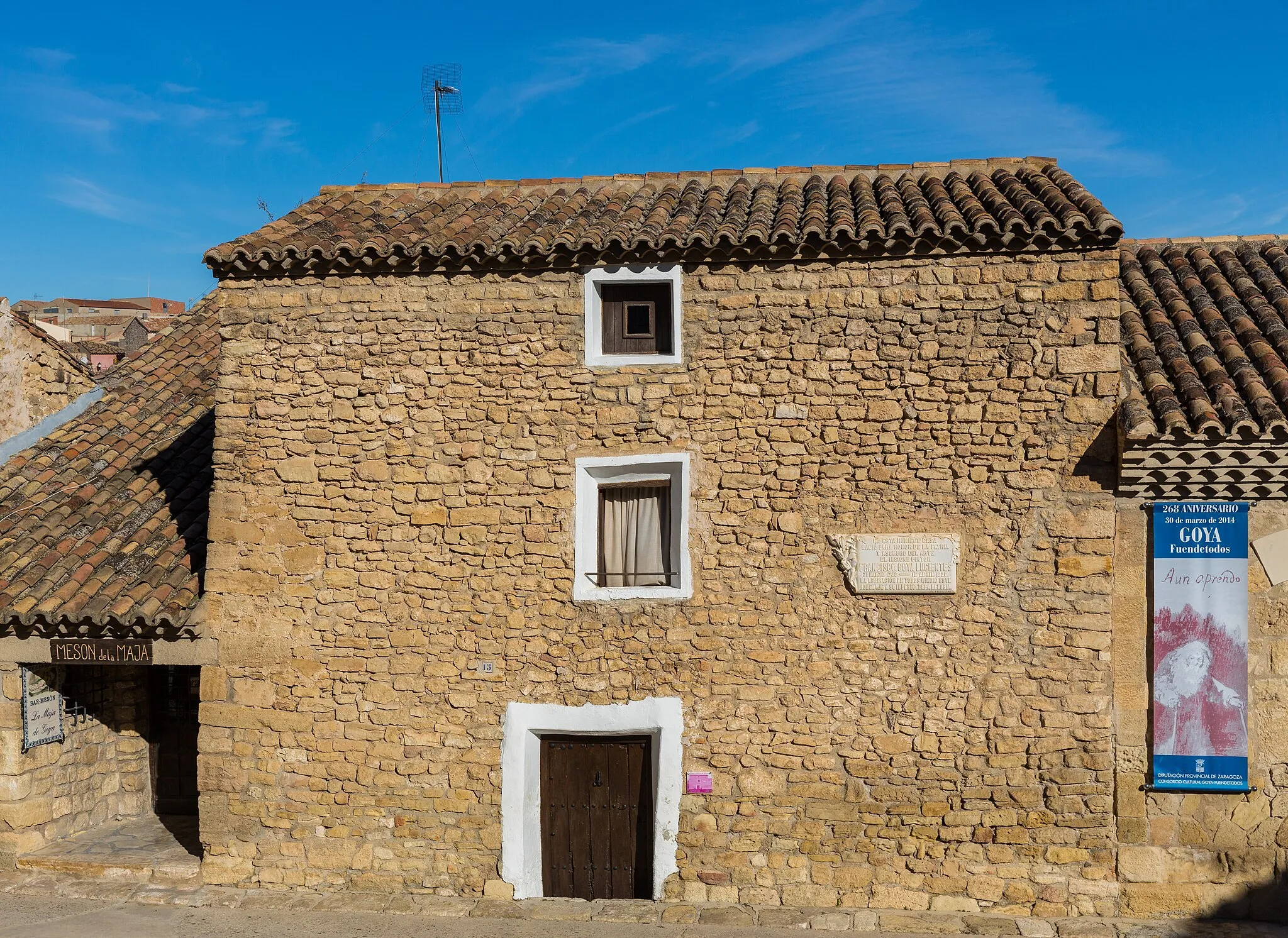 Photo showing: Birth house of Francisco Goya, Fuendetodos, Zaragoza, Spain