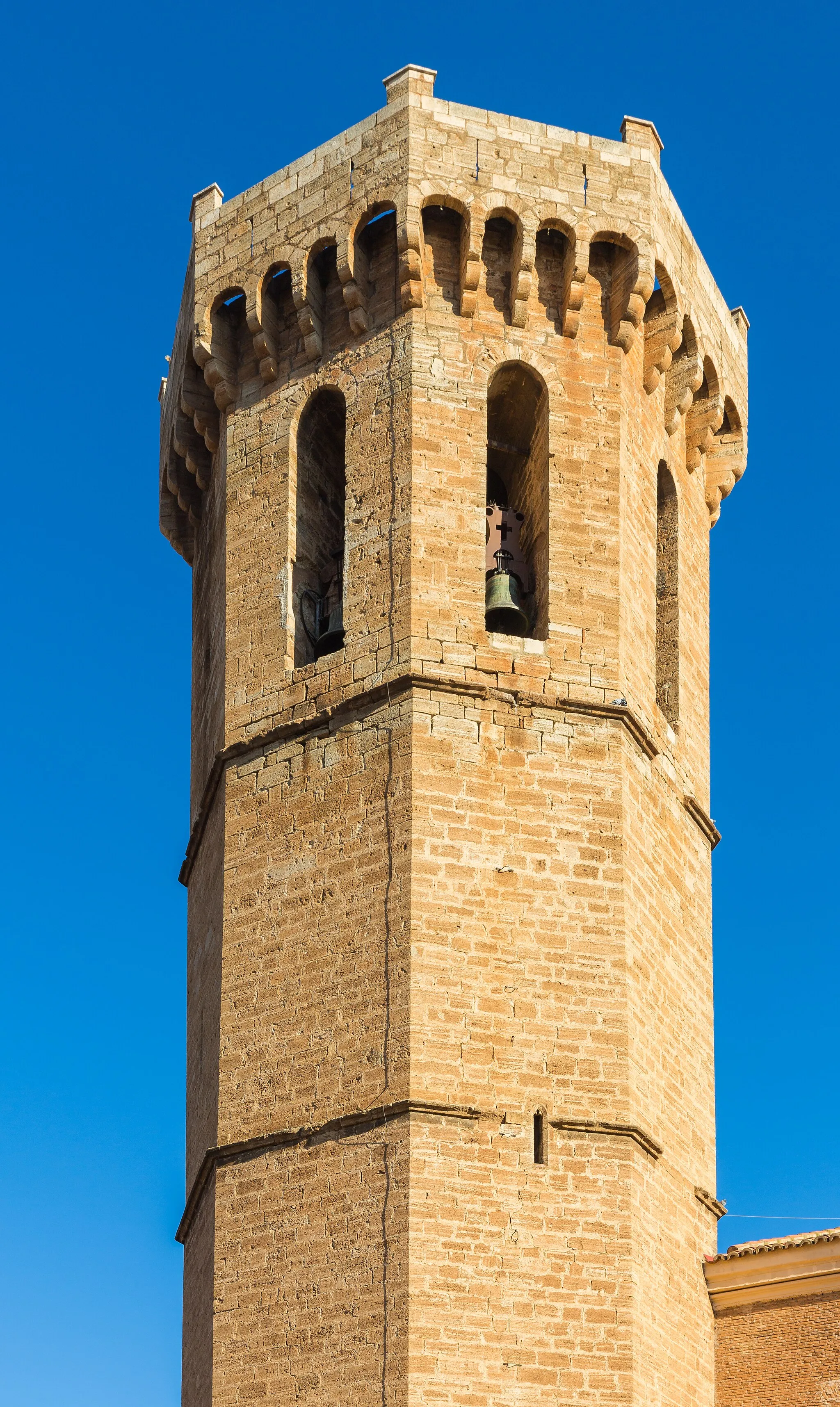 Photo showing: Church of the Assumption, Cariñena, Spain