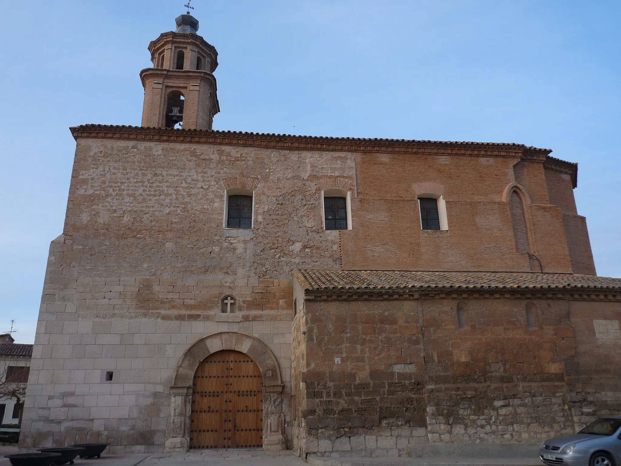 Photo showing: Candasnos - Iglesia de la Asunción de Nuestra Señora - Vista lateral